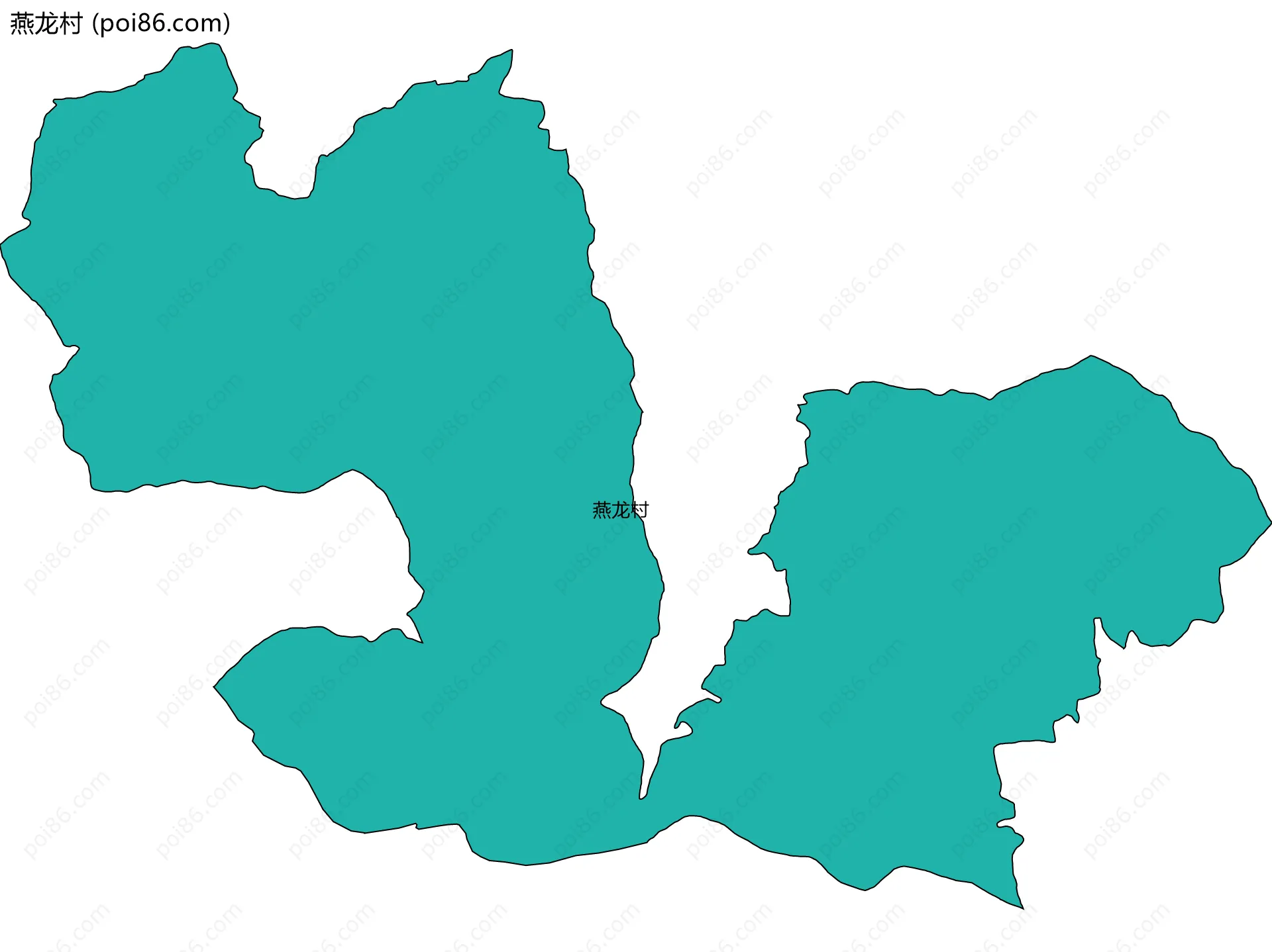 燕龙村边界地图