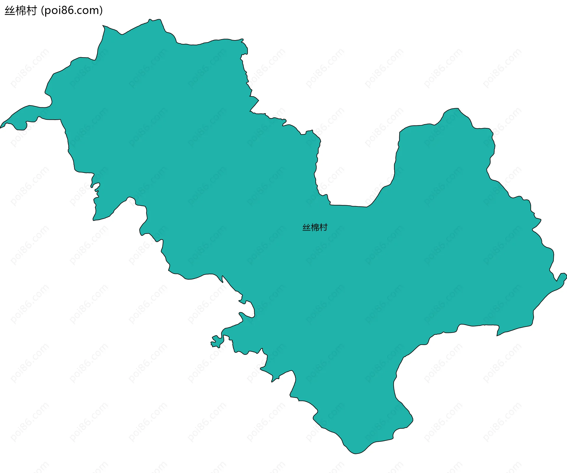 丝棉村边界地图