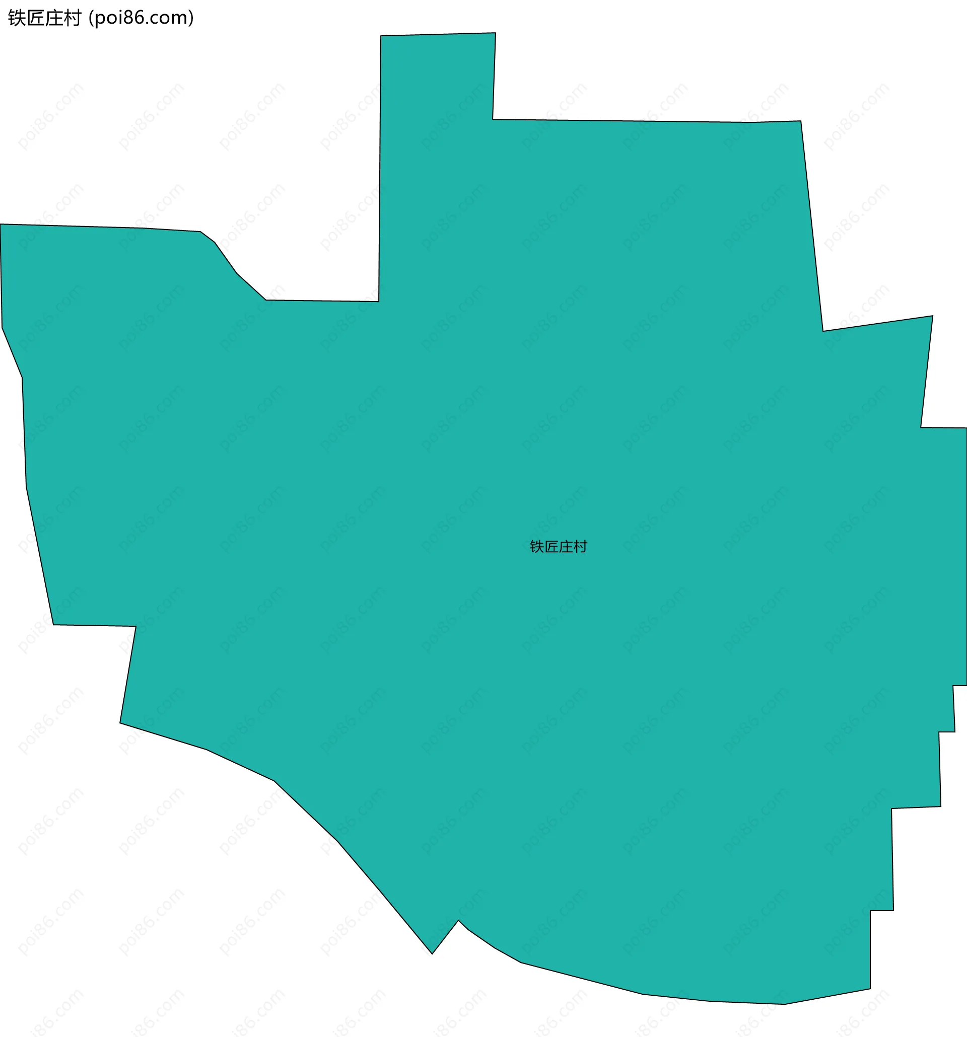 铁匠庄村边界地图
