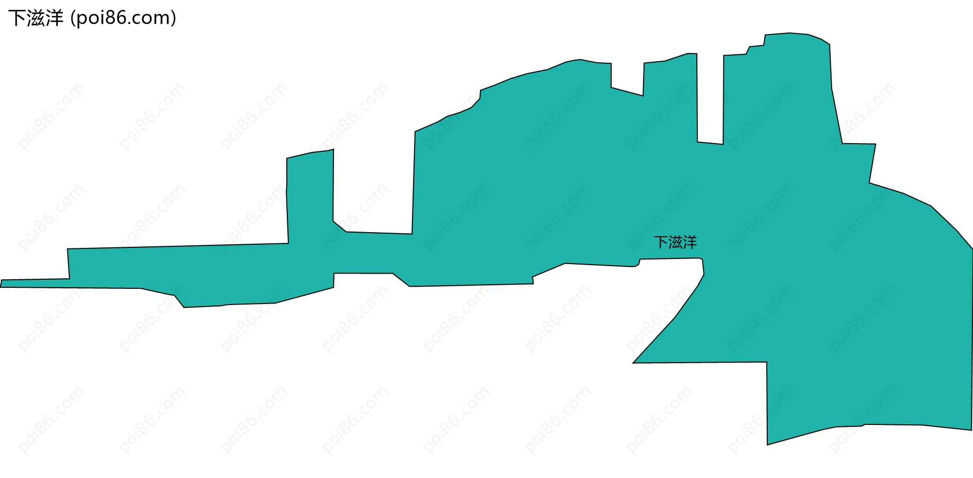 下滋洋边界地图