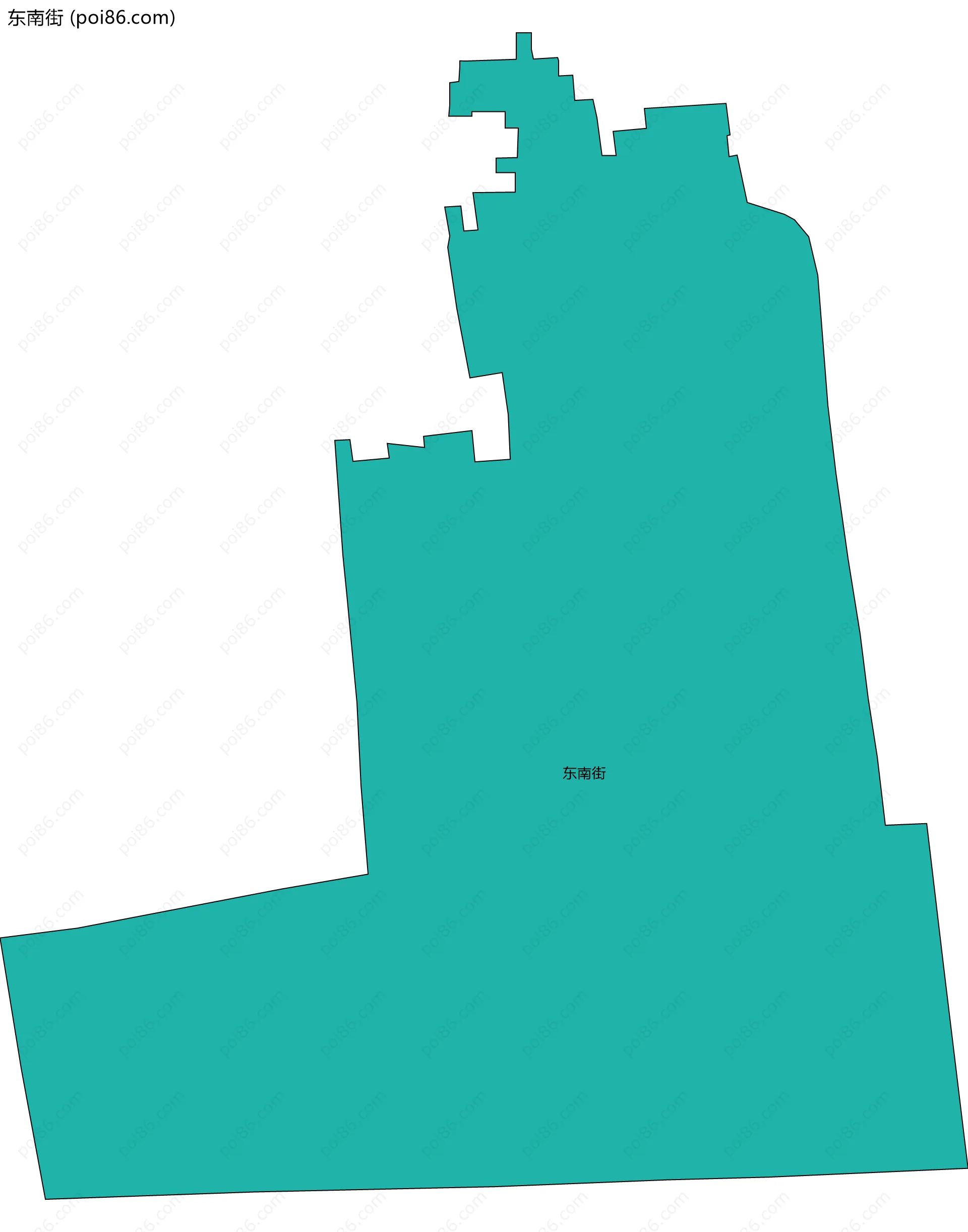 东南街边界地图
