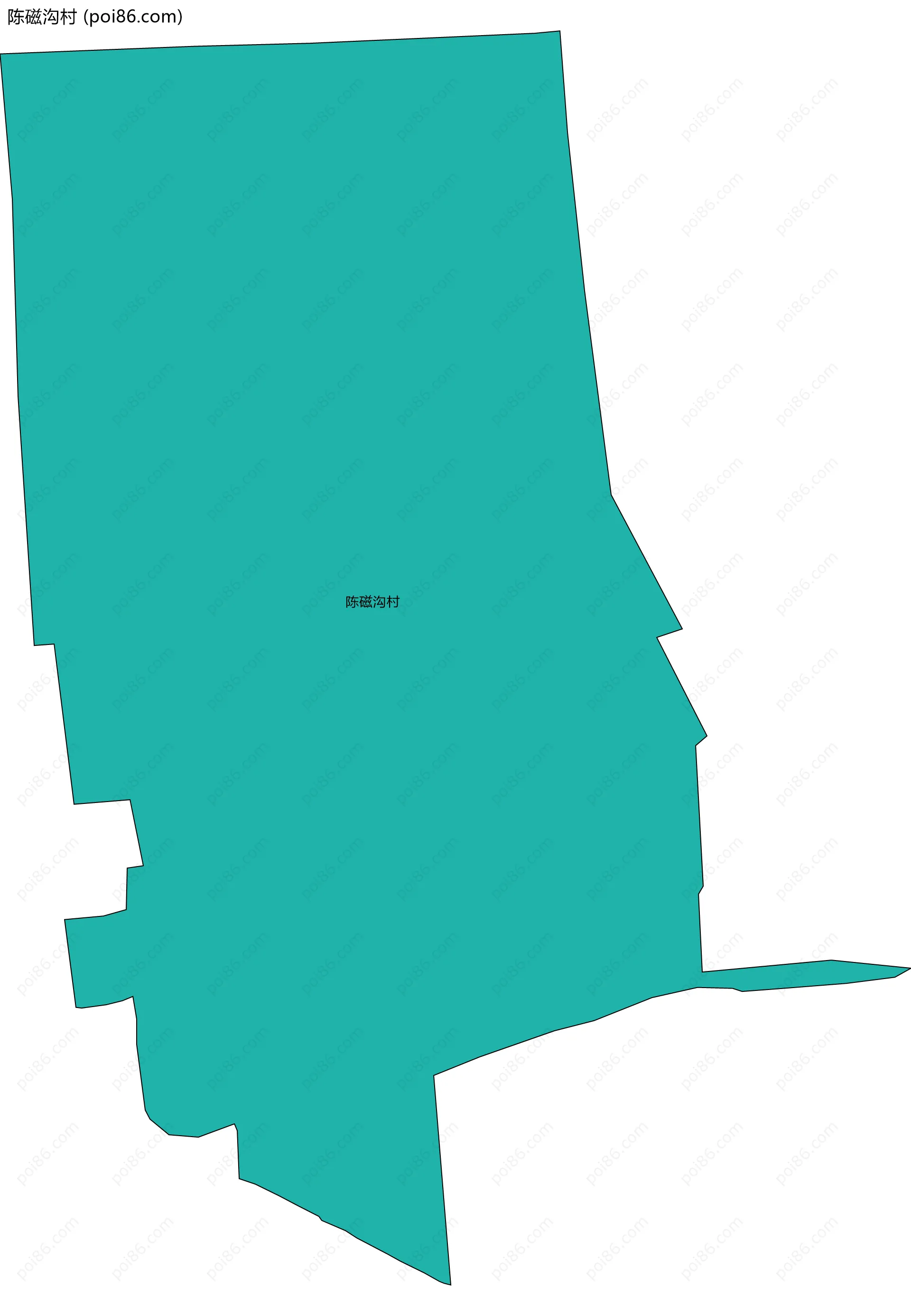 陈磁沟村边界地图