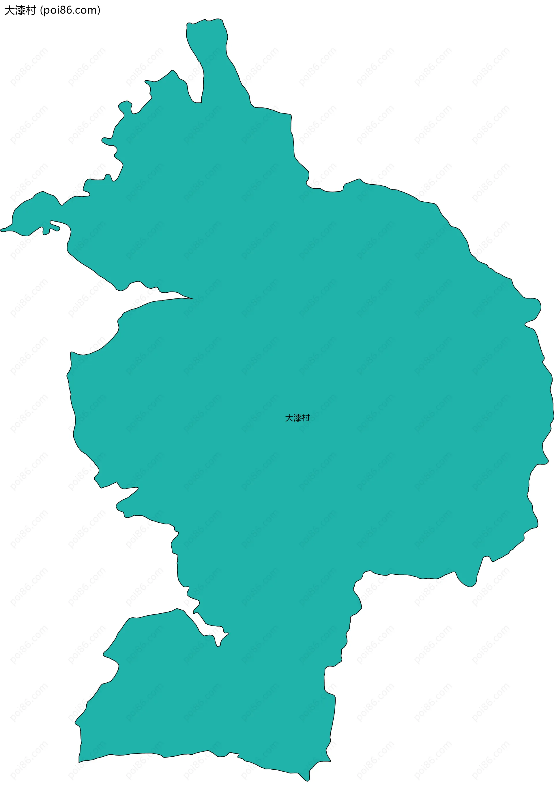 大漆村边界地图