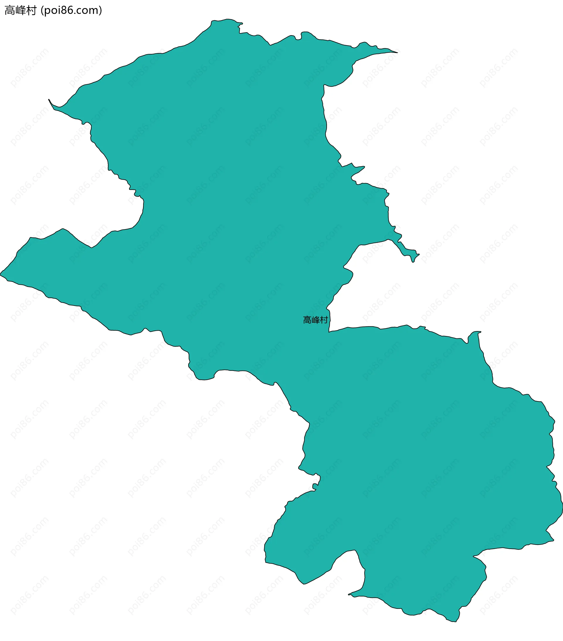 高峰村边界地图