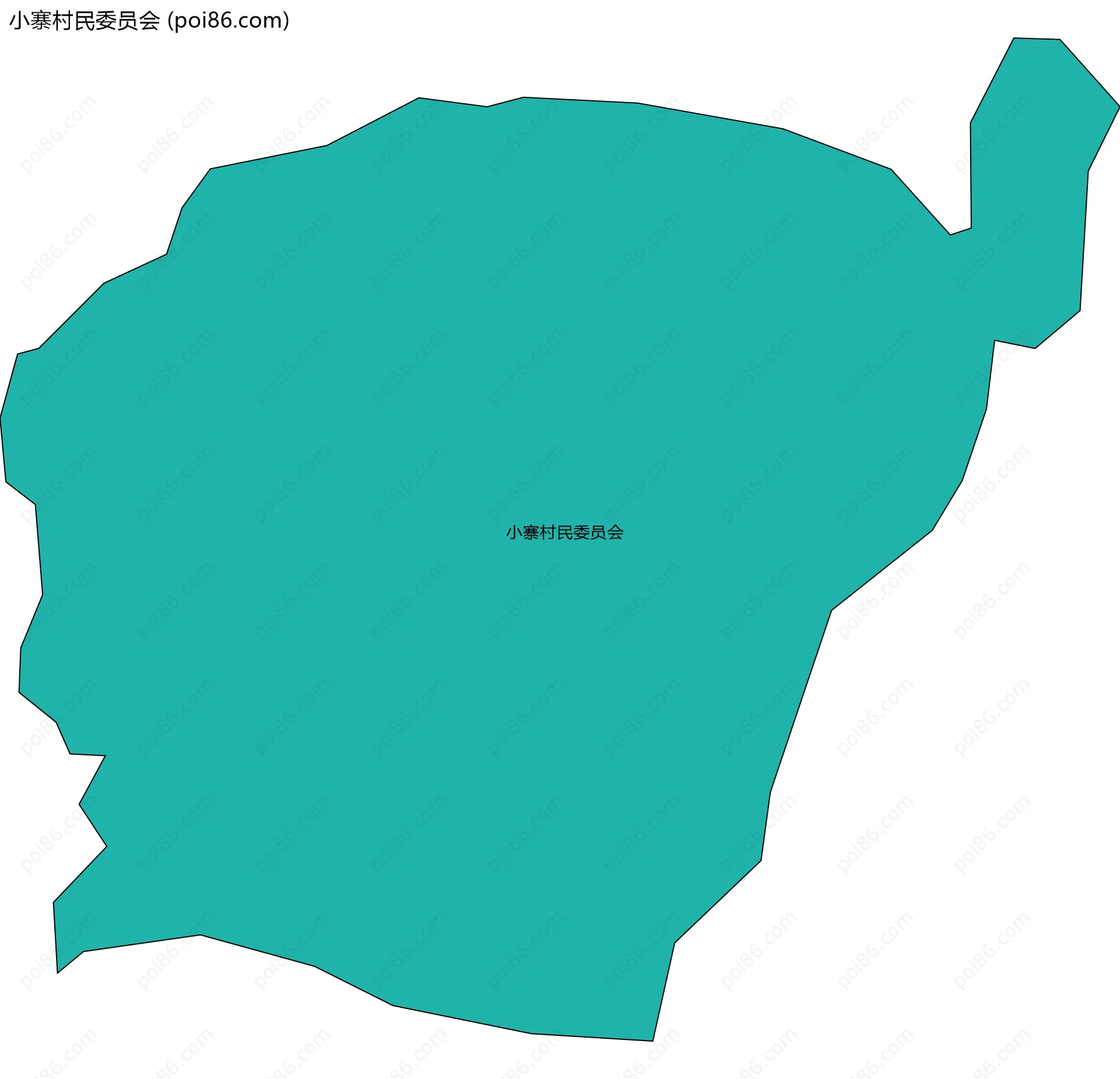 小寨村民委员会边界地图