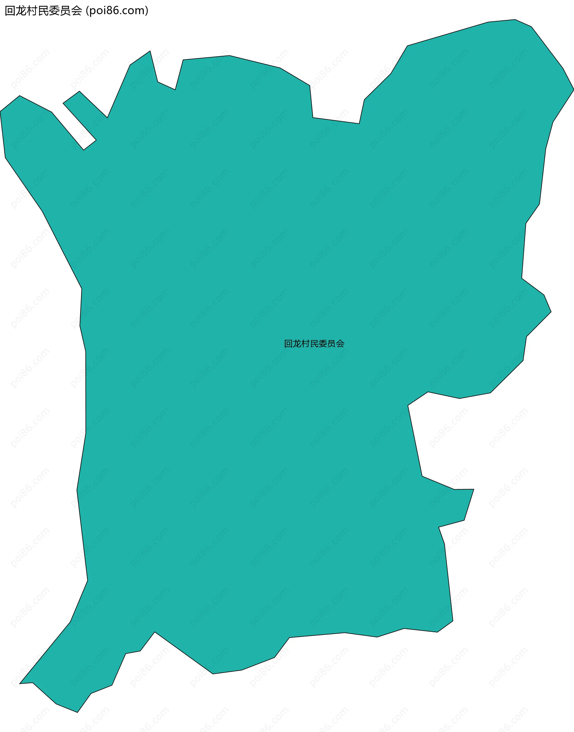 回龙村民委员会边界地图