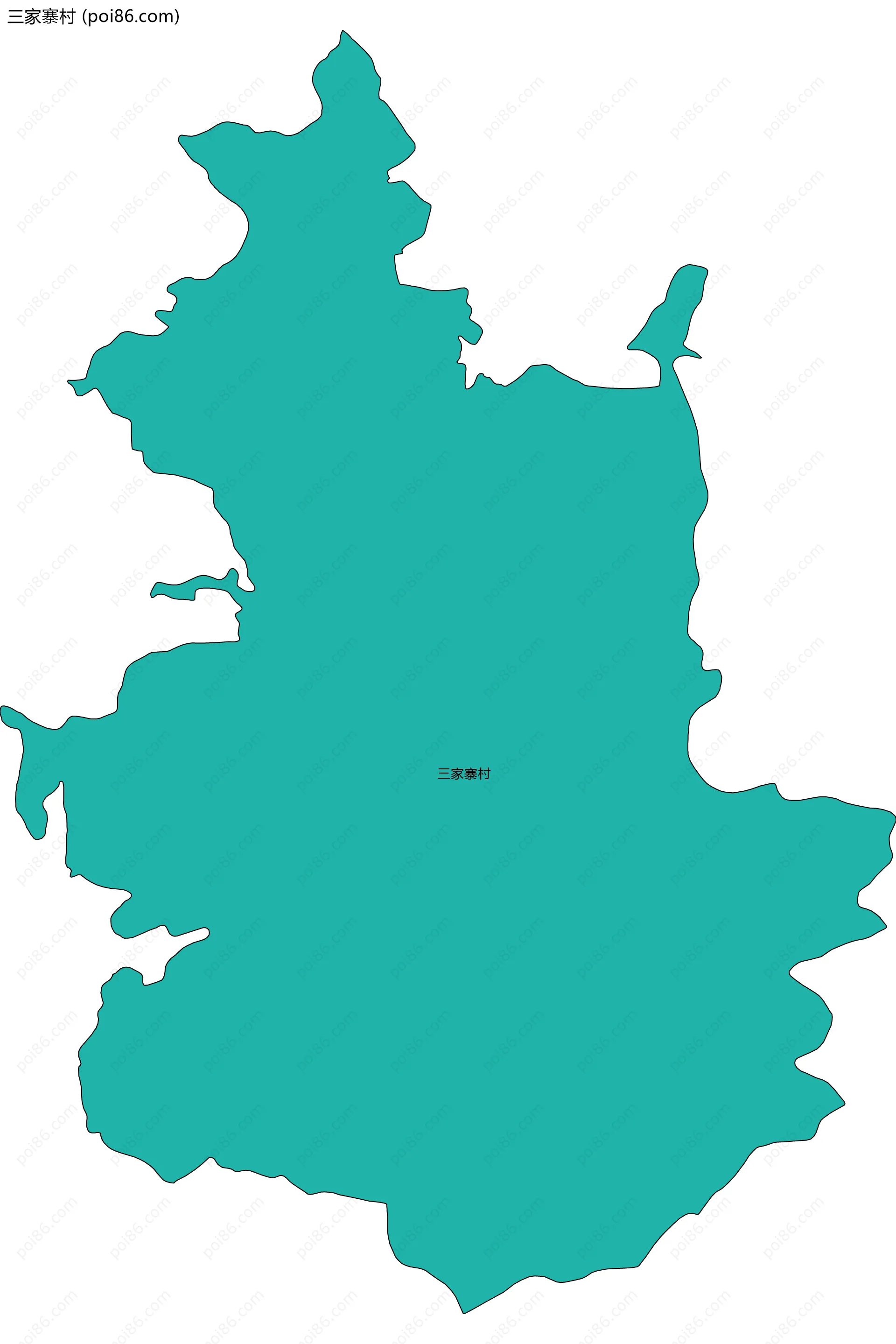 三家寨村边界地图