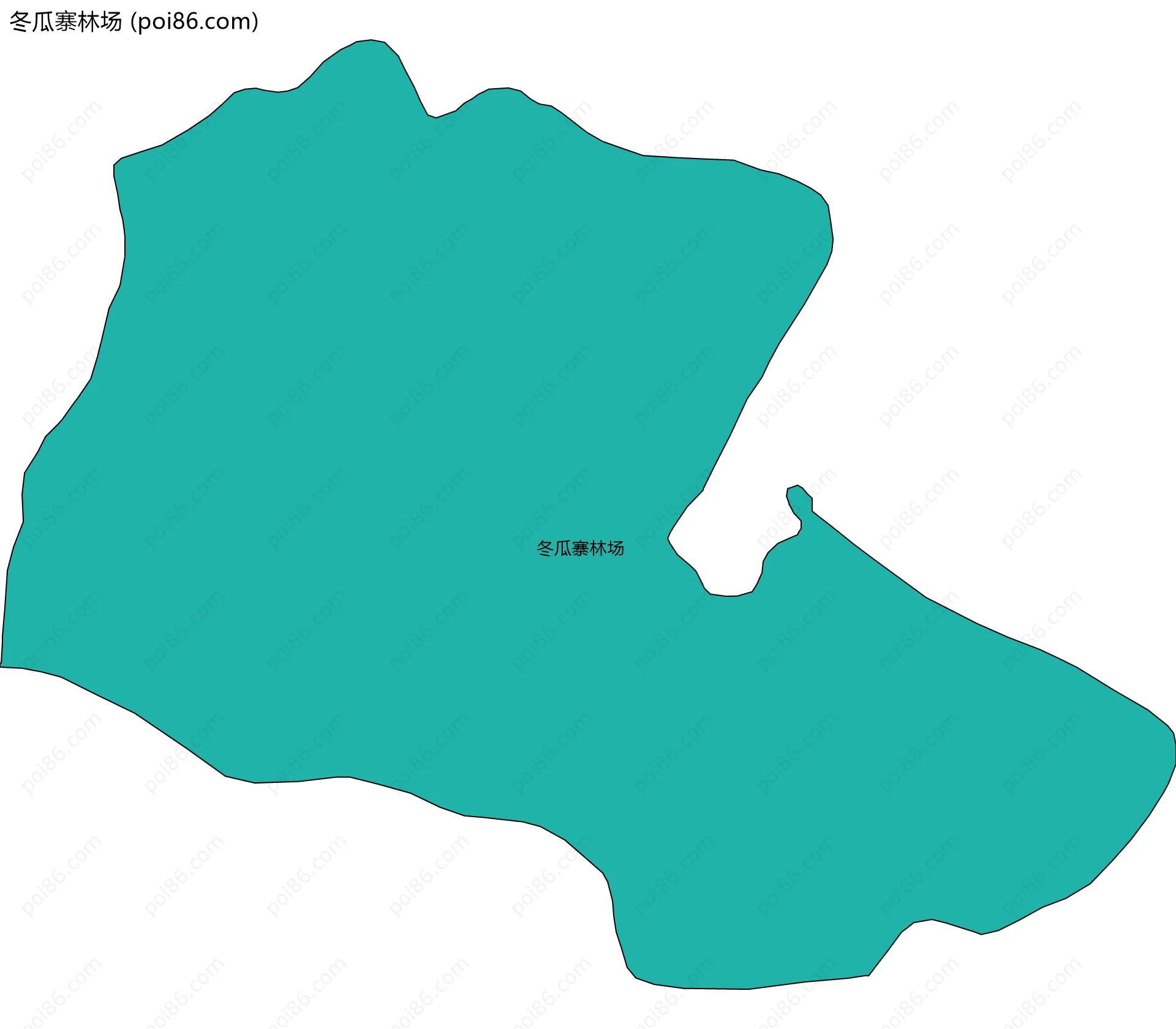 冬瓜寨林场边界地图