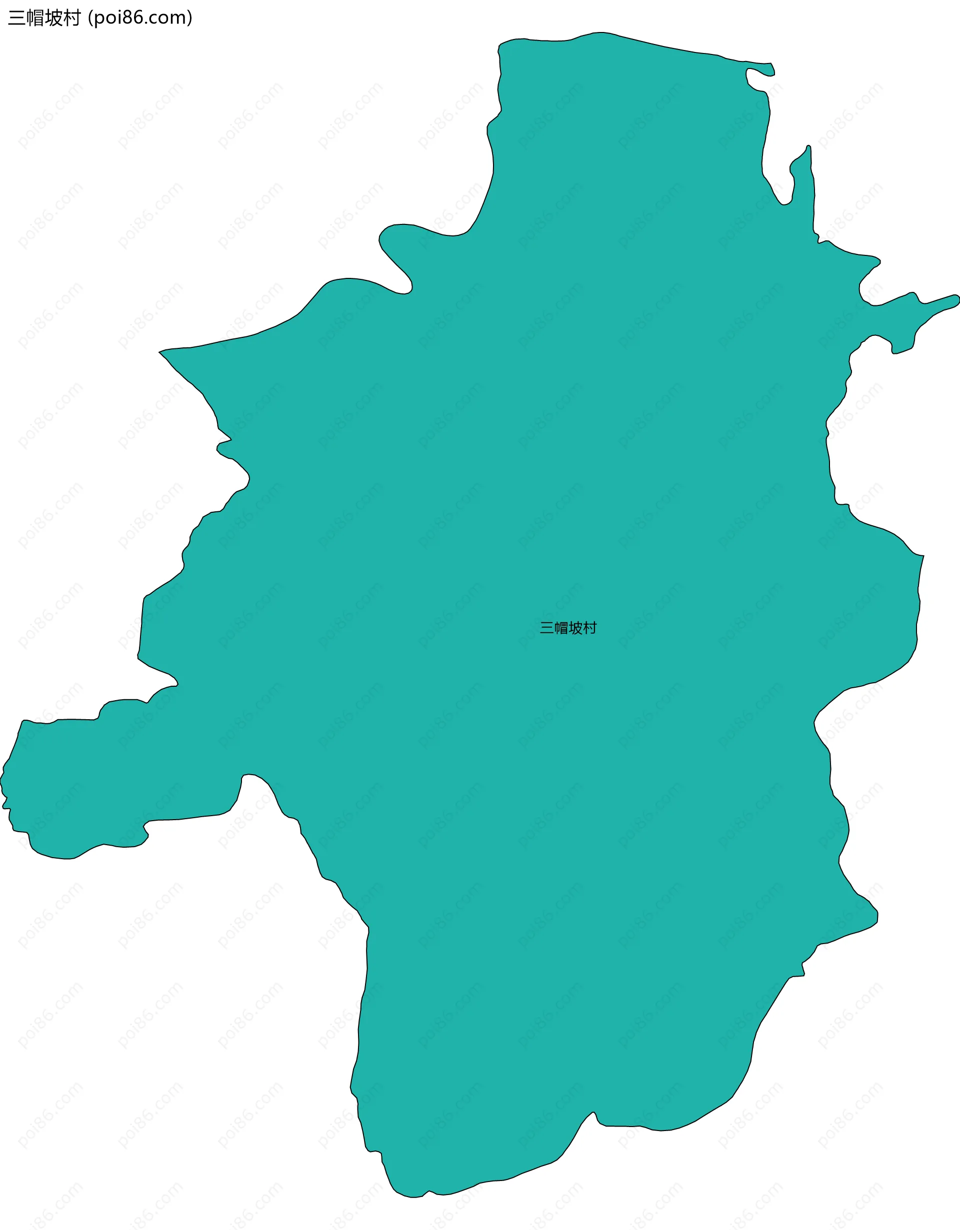 三帽坡村边界地图