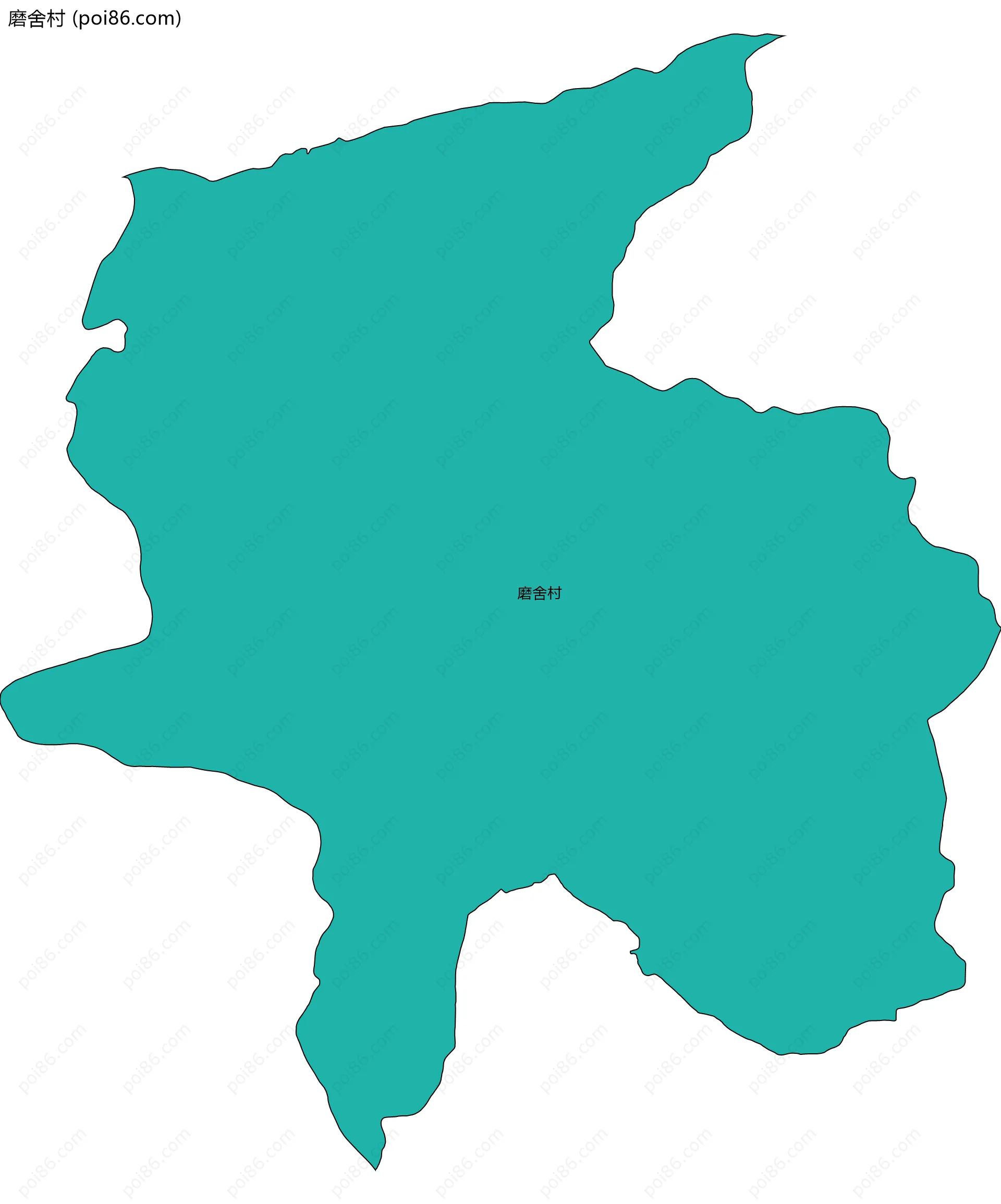 磨舍村边界地图