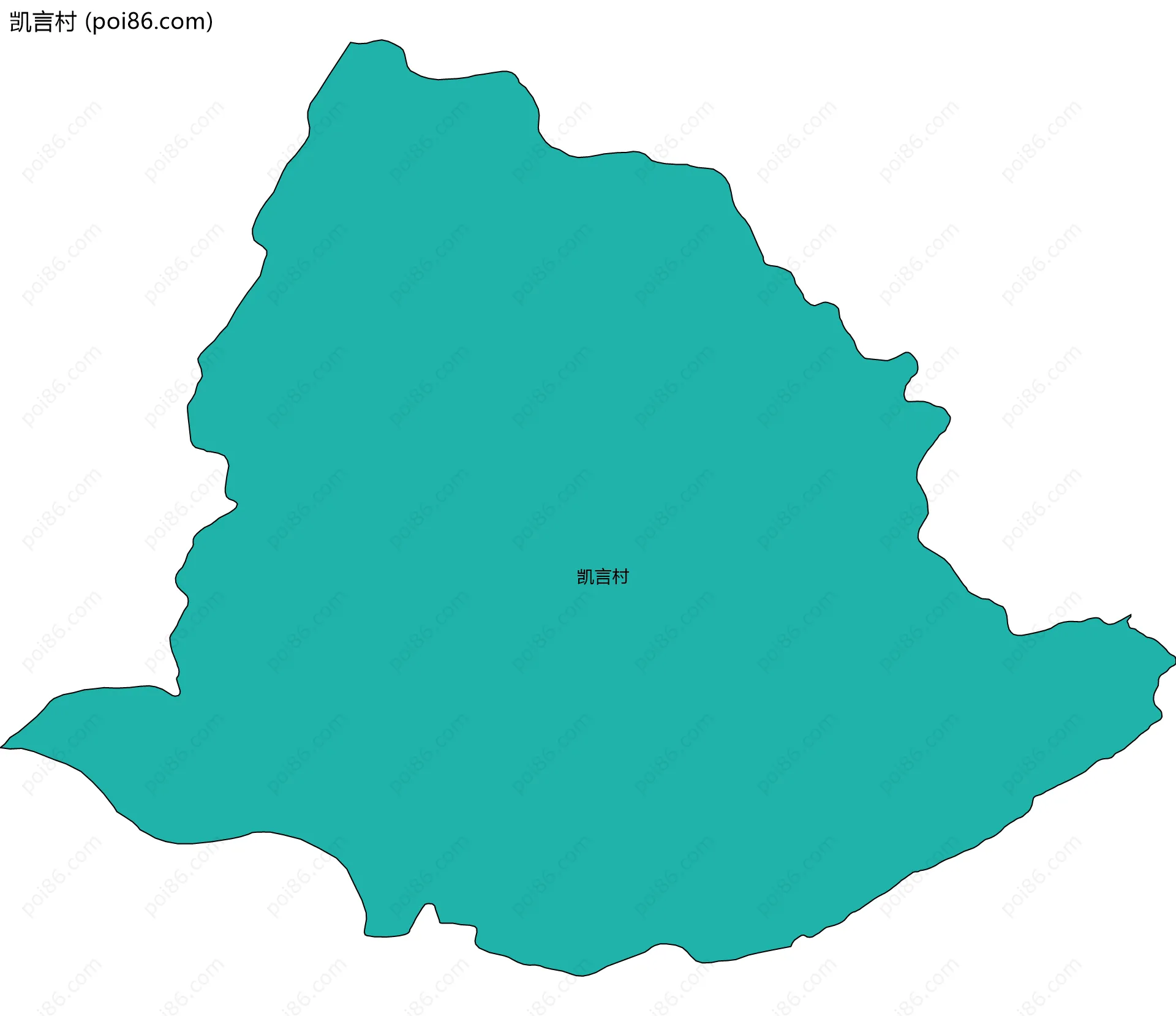 凯言村边界地图