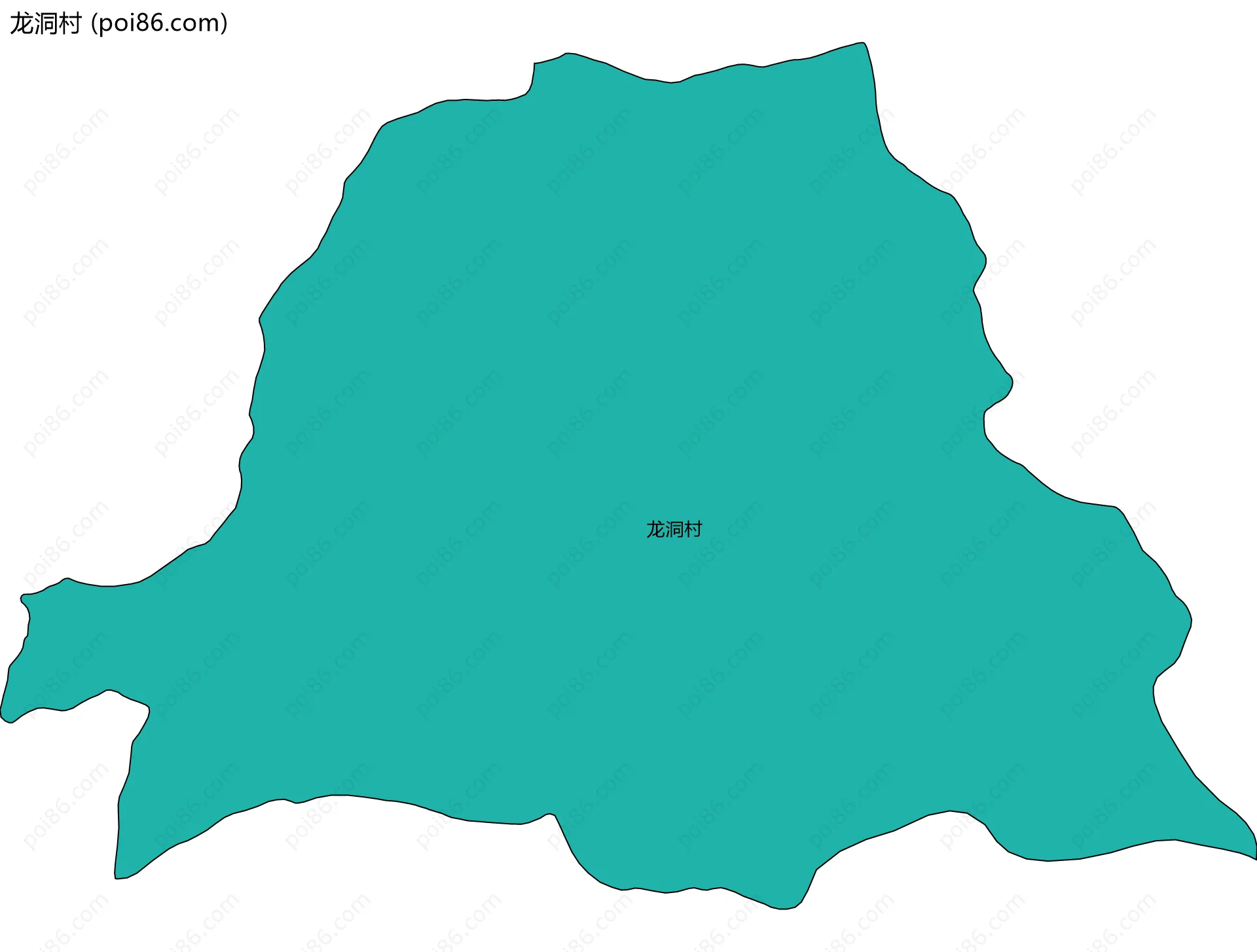 龙洞村边界地图