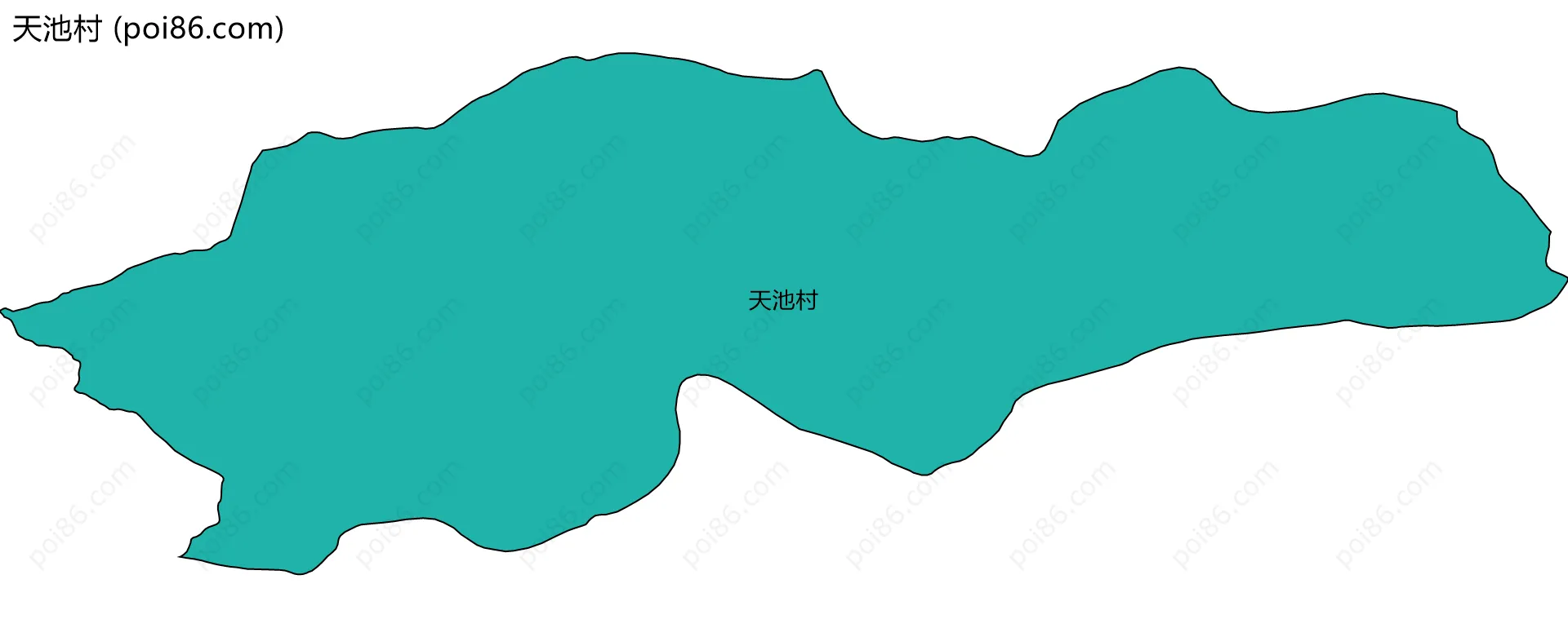 天池村边界地图