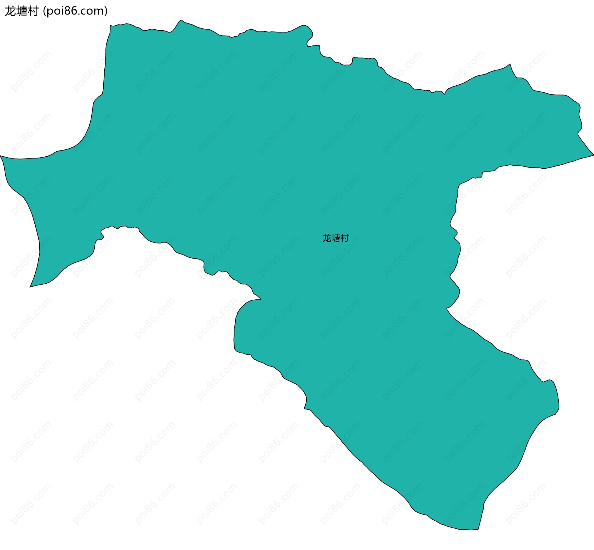 龙塘村边界地图