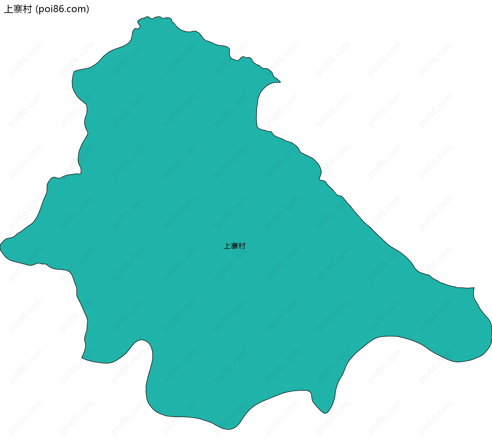 上寨村边界地图