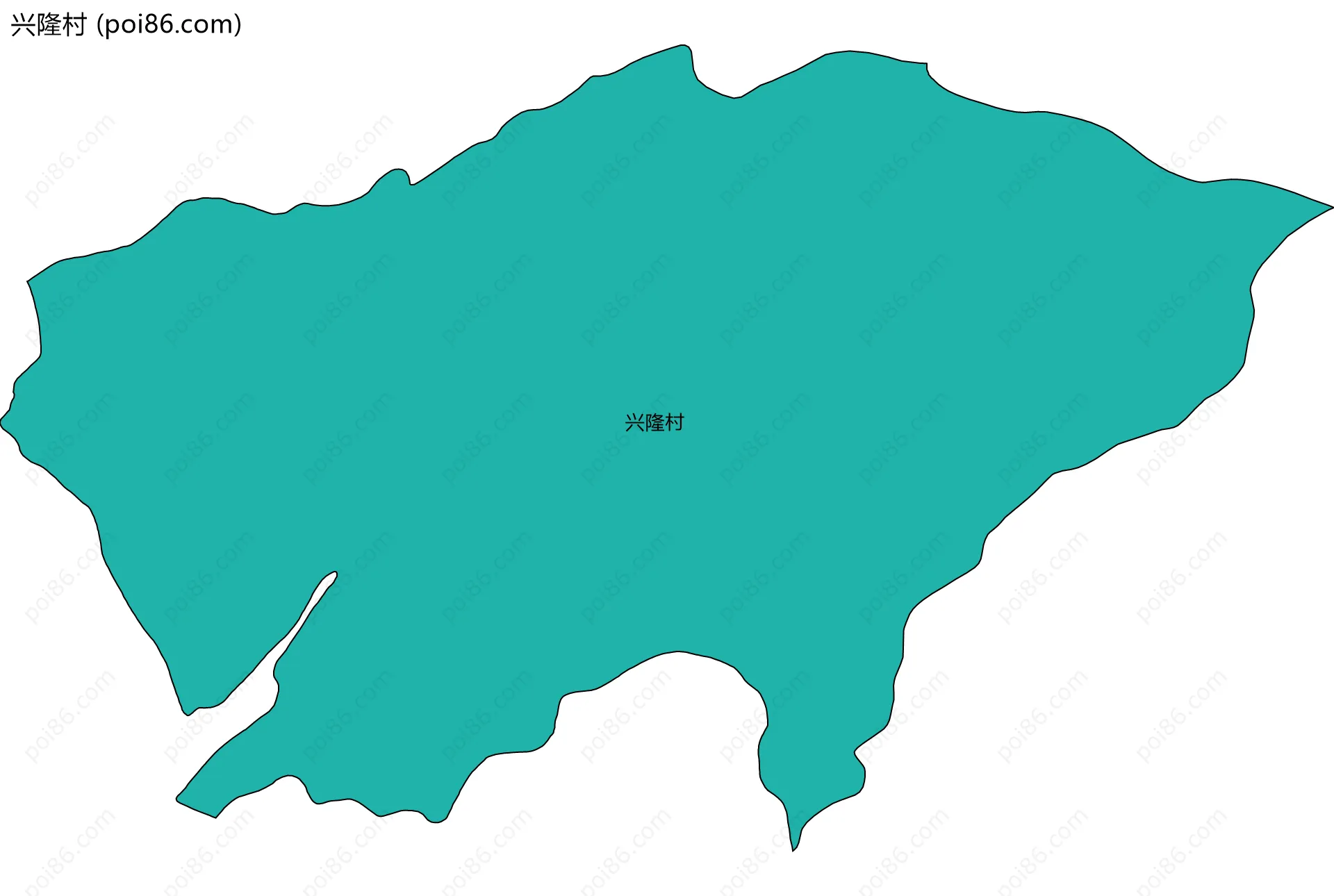 兴隆村边界地图