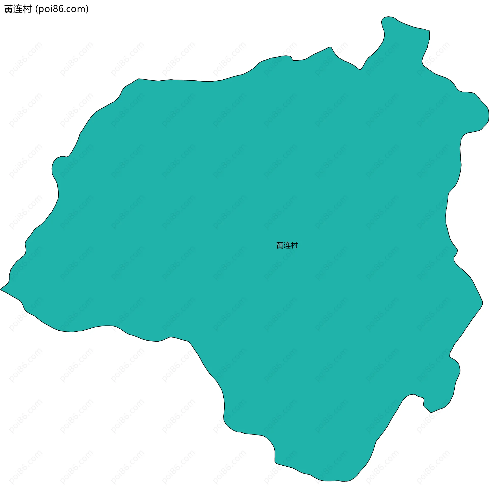 黄连村边界地图