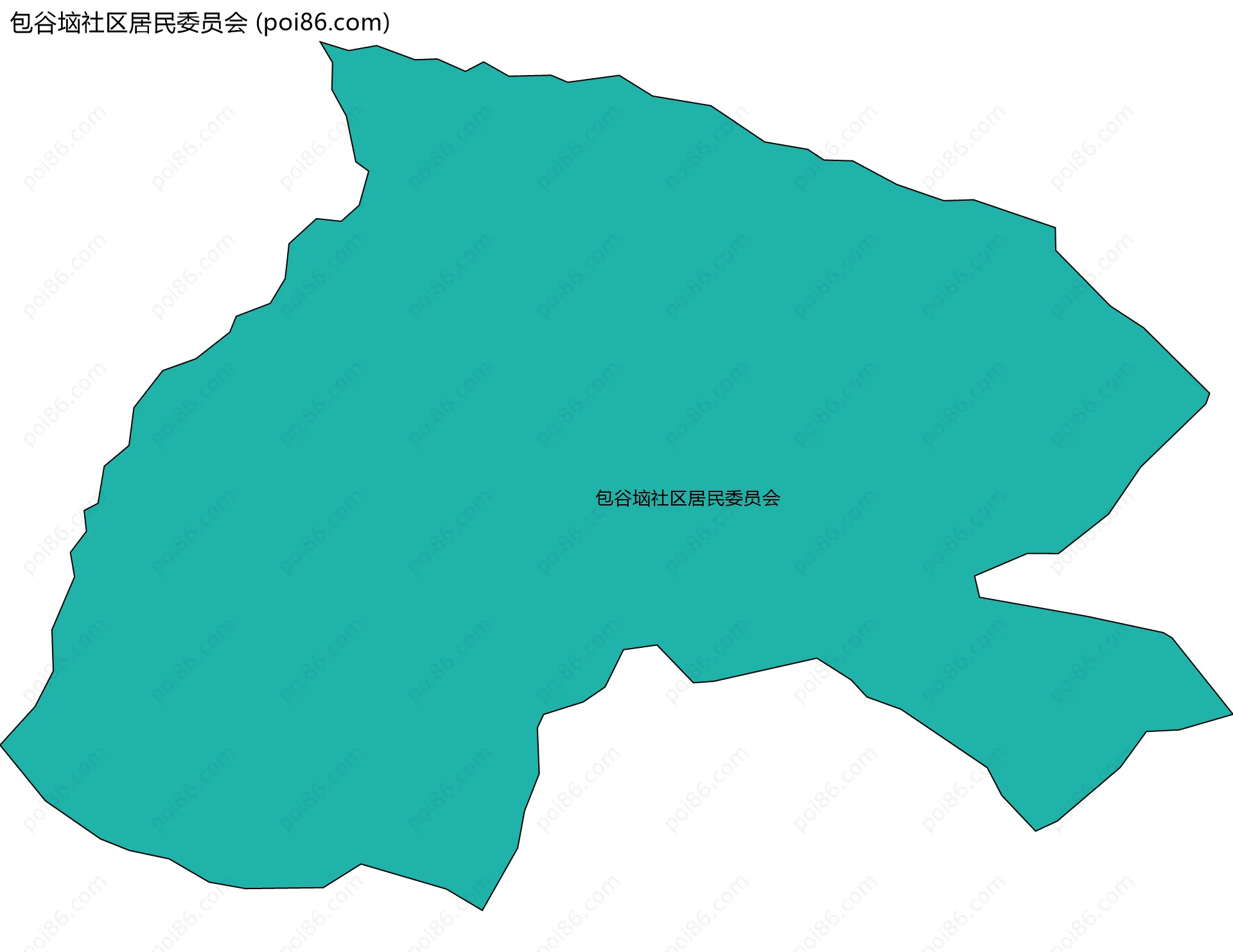 包谷垴社区居民委员会边界地图
