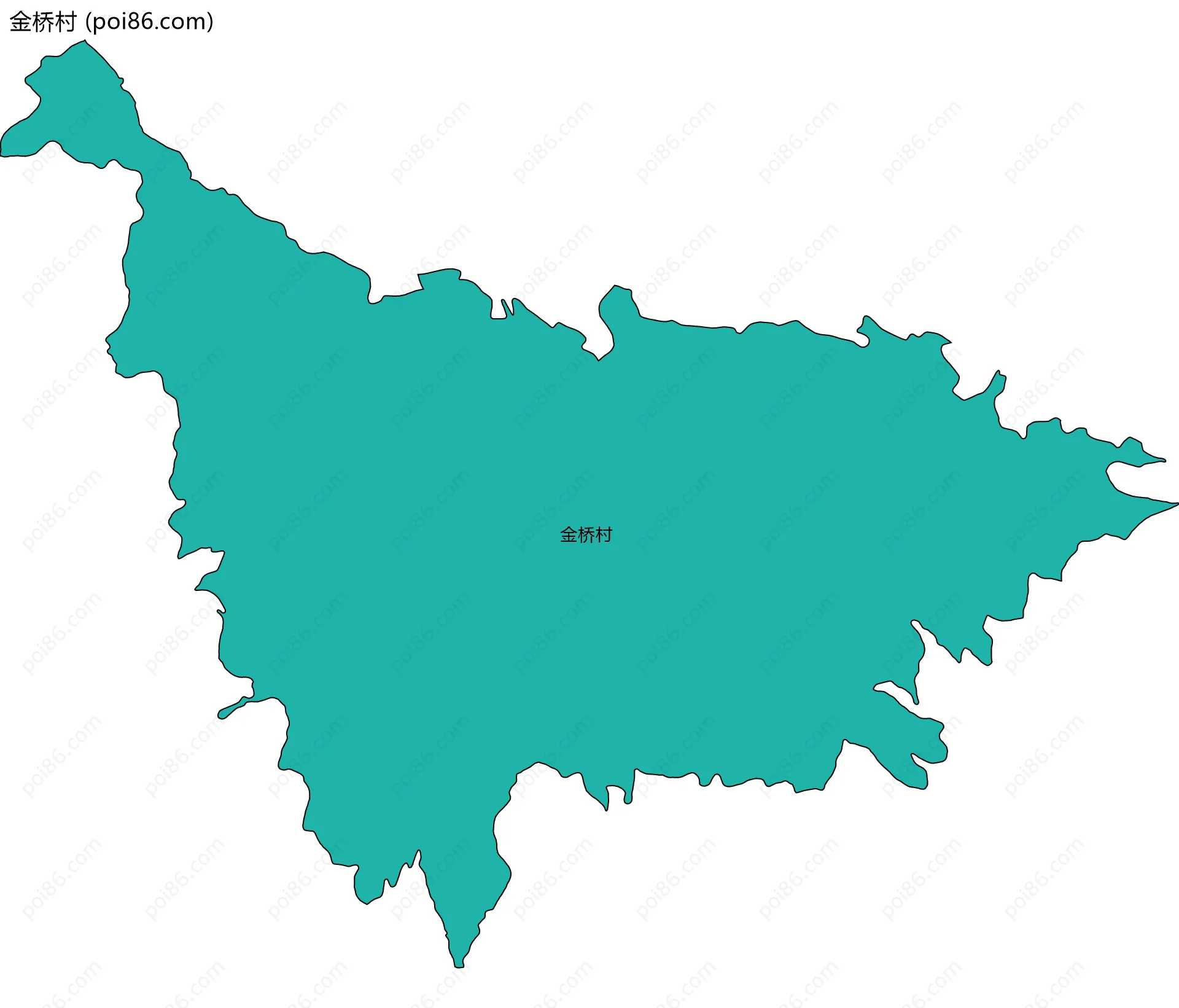 金桥村边界地图