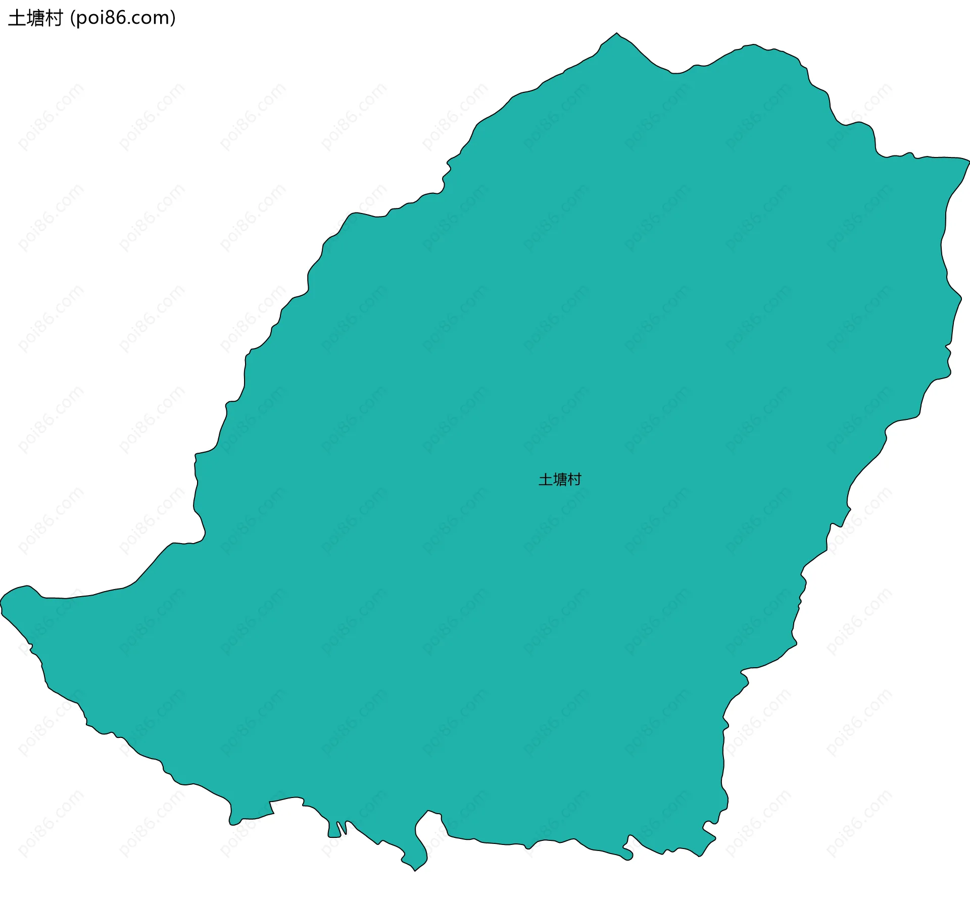 土塘村边界地图