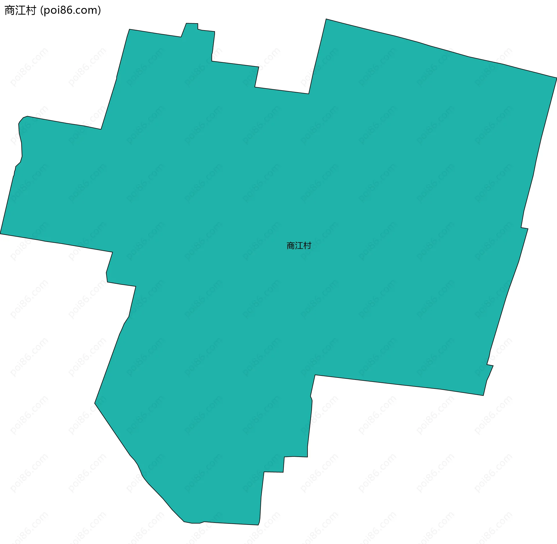 商江村边界地图