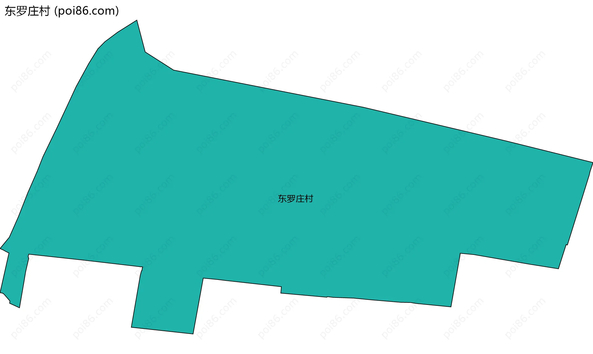 东罗庄村边界地图