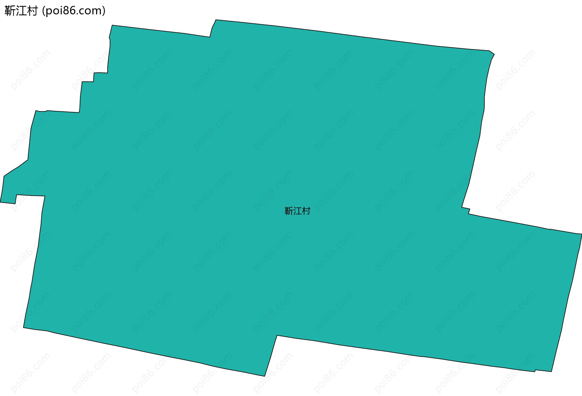 靳江村边界地图