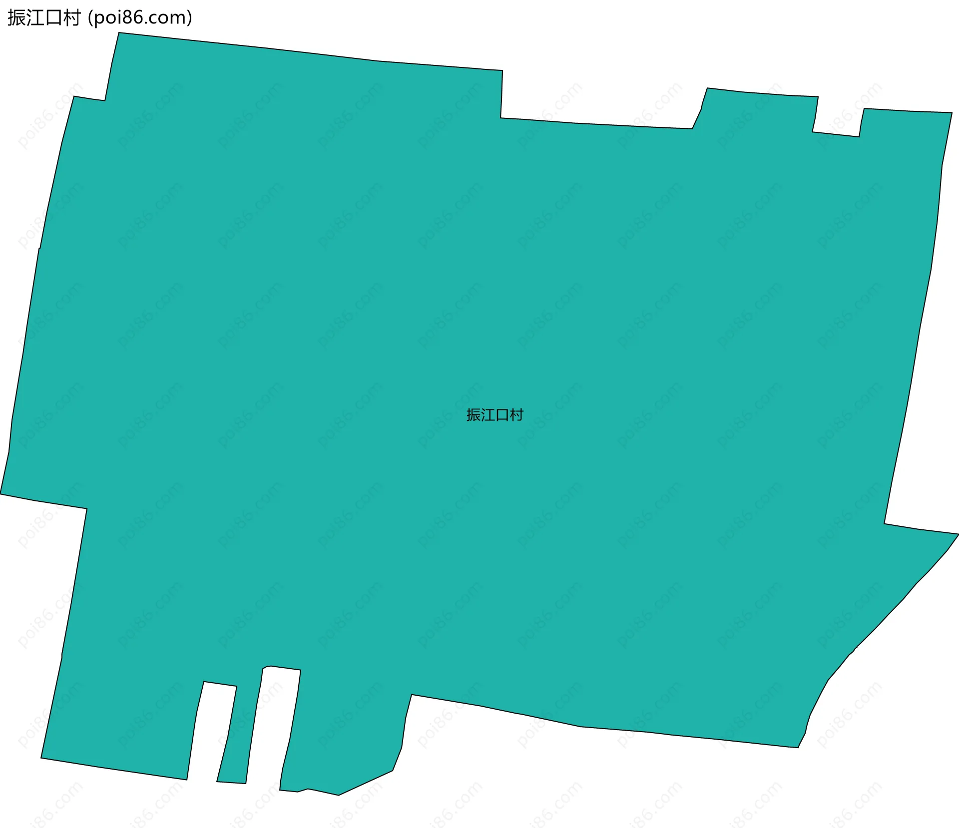 振江口村边界地图