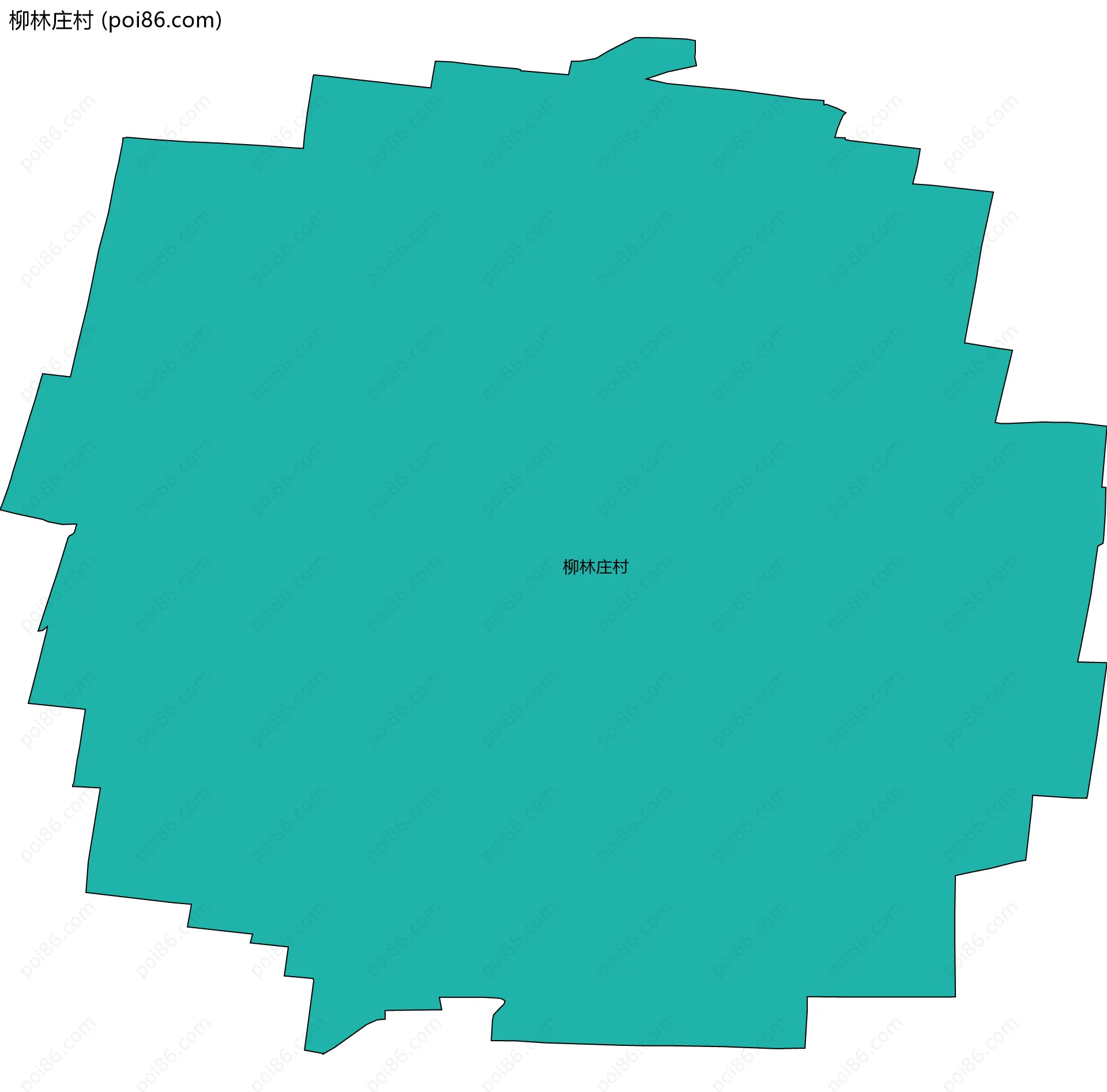 柳林庄村边界地图