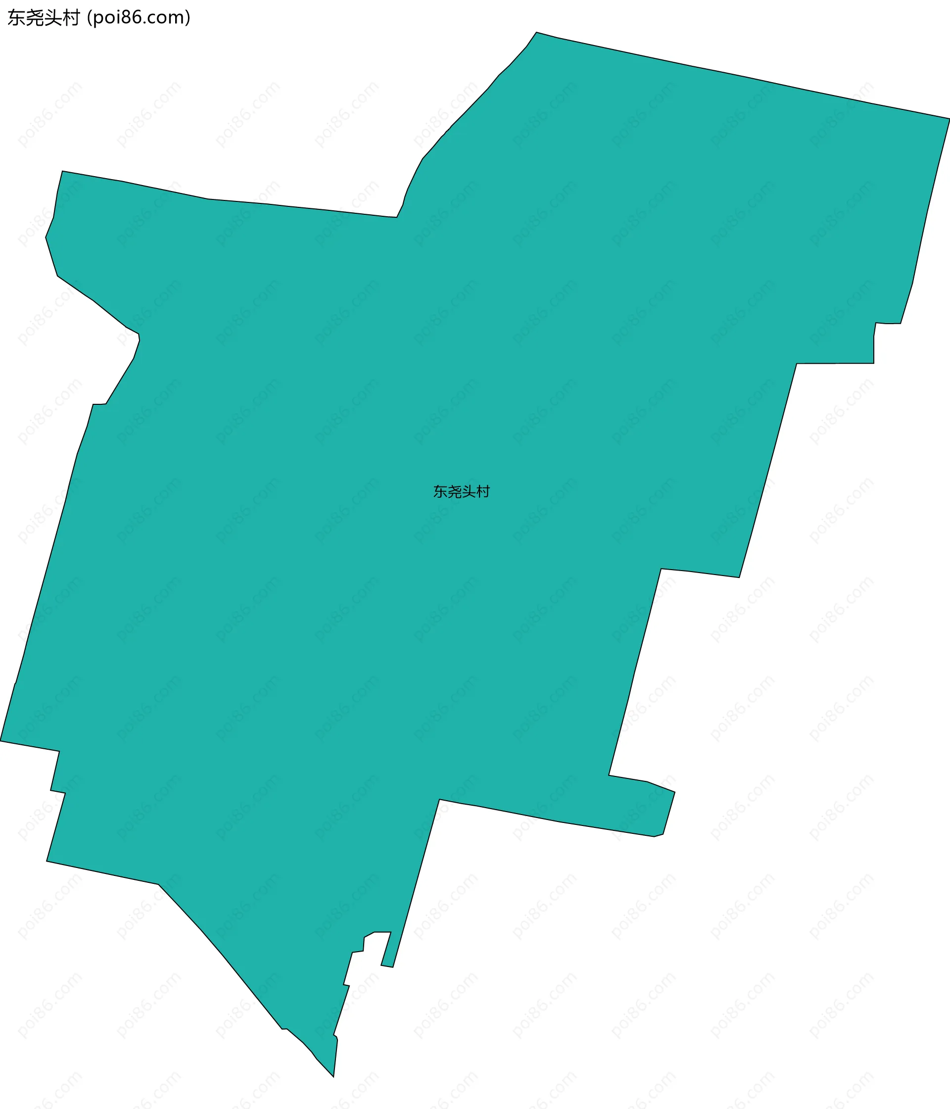 东尧头村边界地图