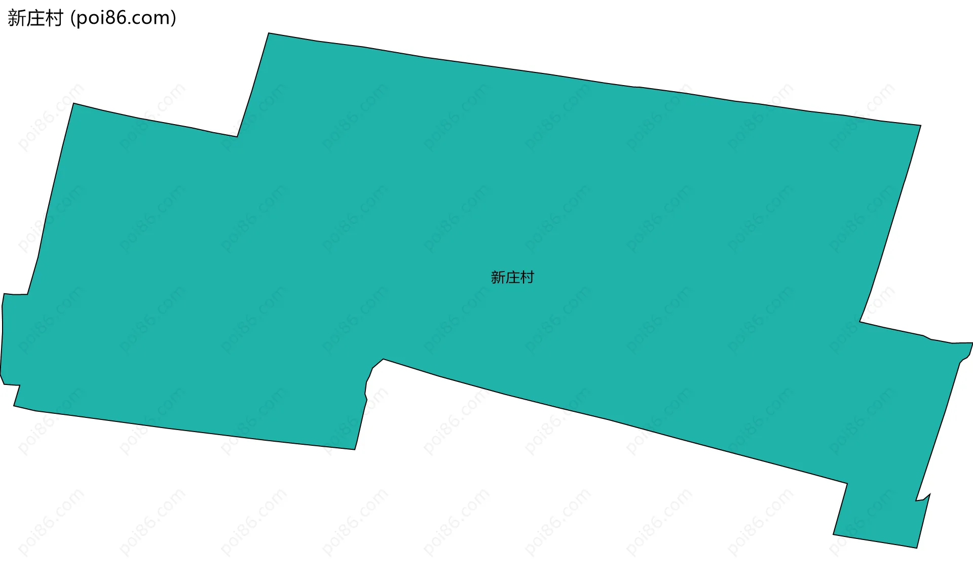 新庄村边界地图