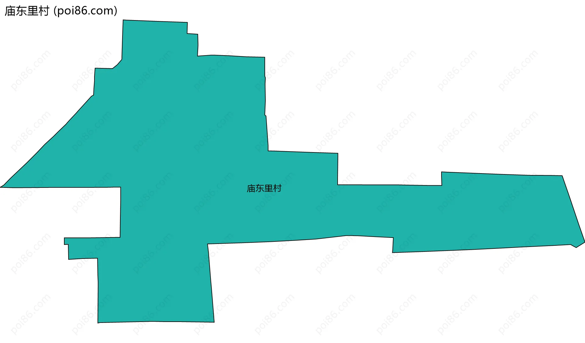 庙东里村边界地图