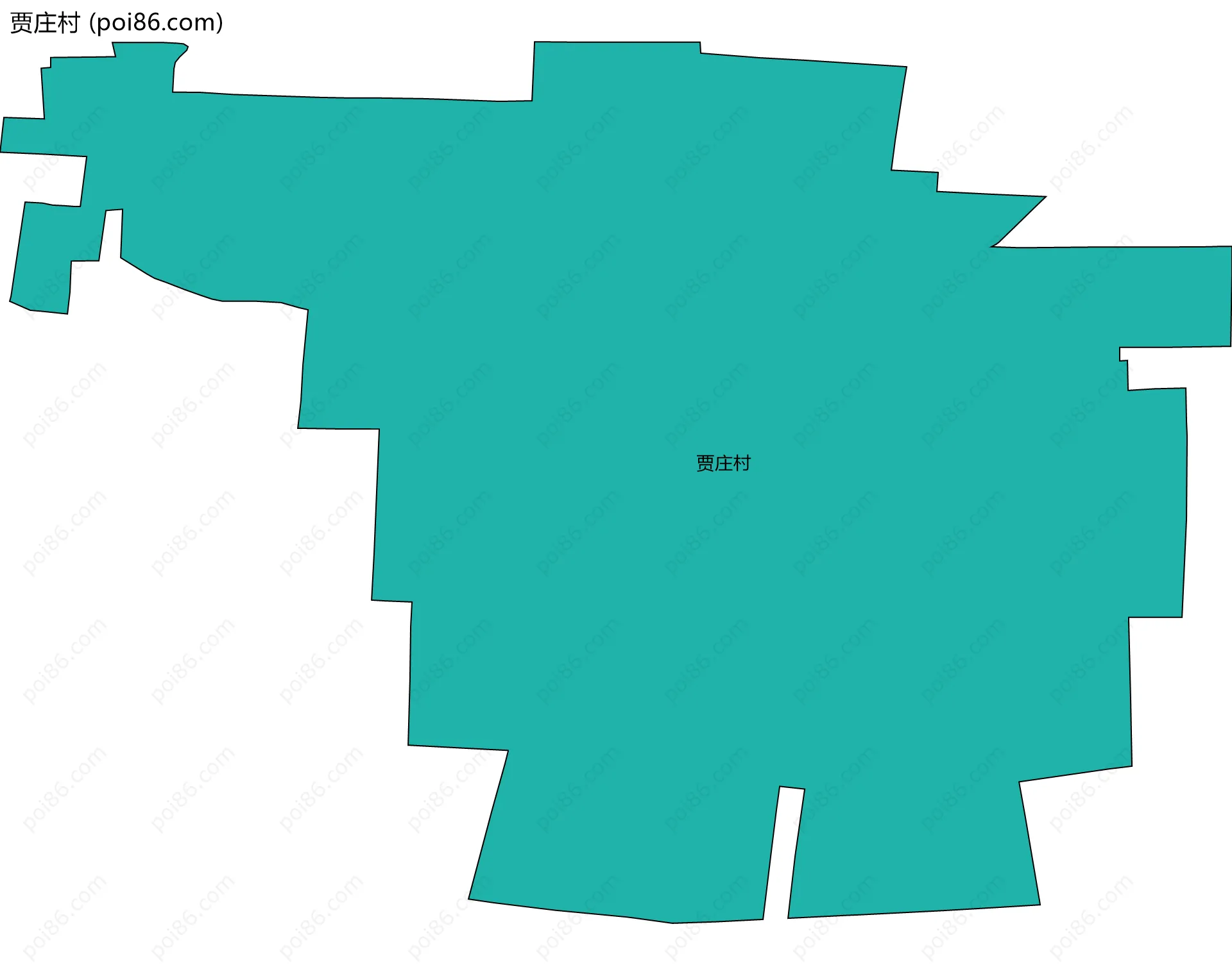 贾庄村边界地图
