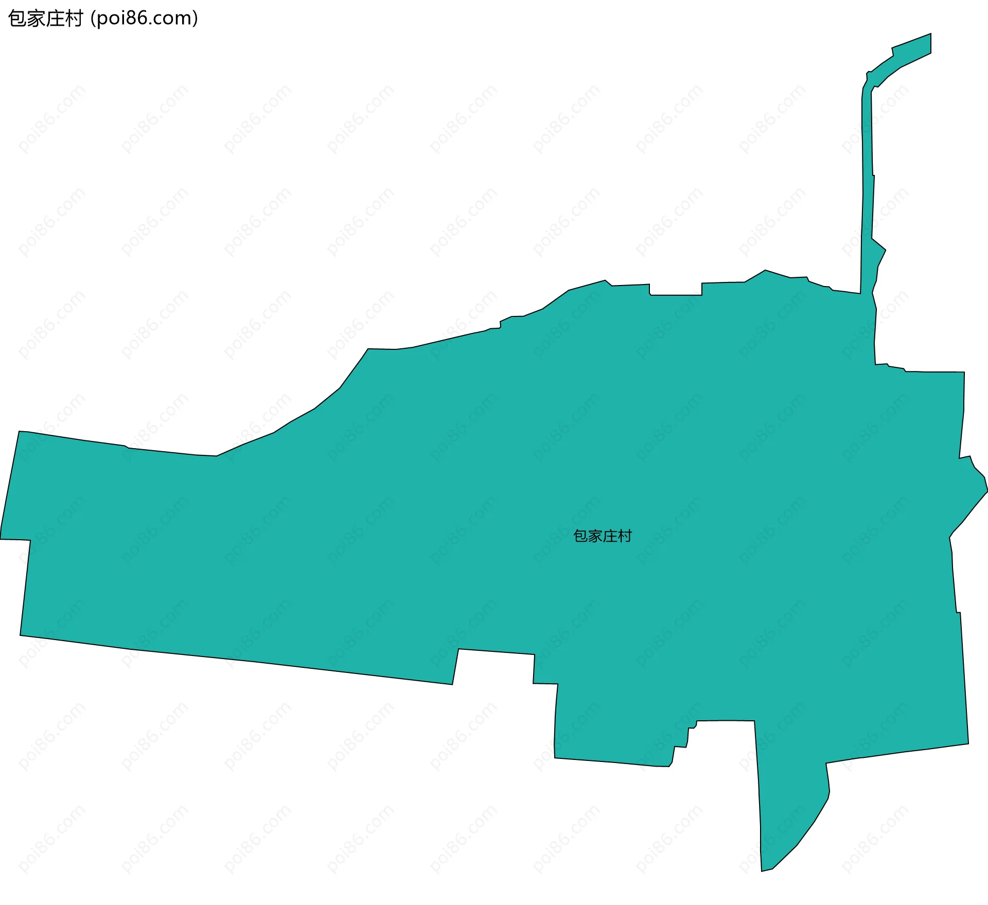 包家庄村边界地图