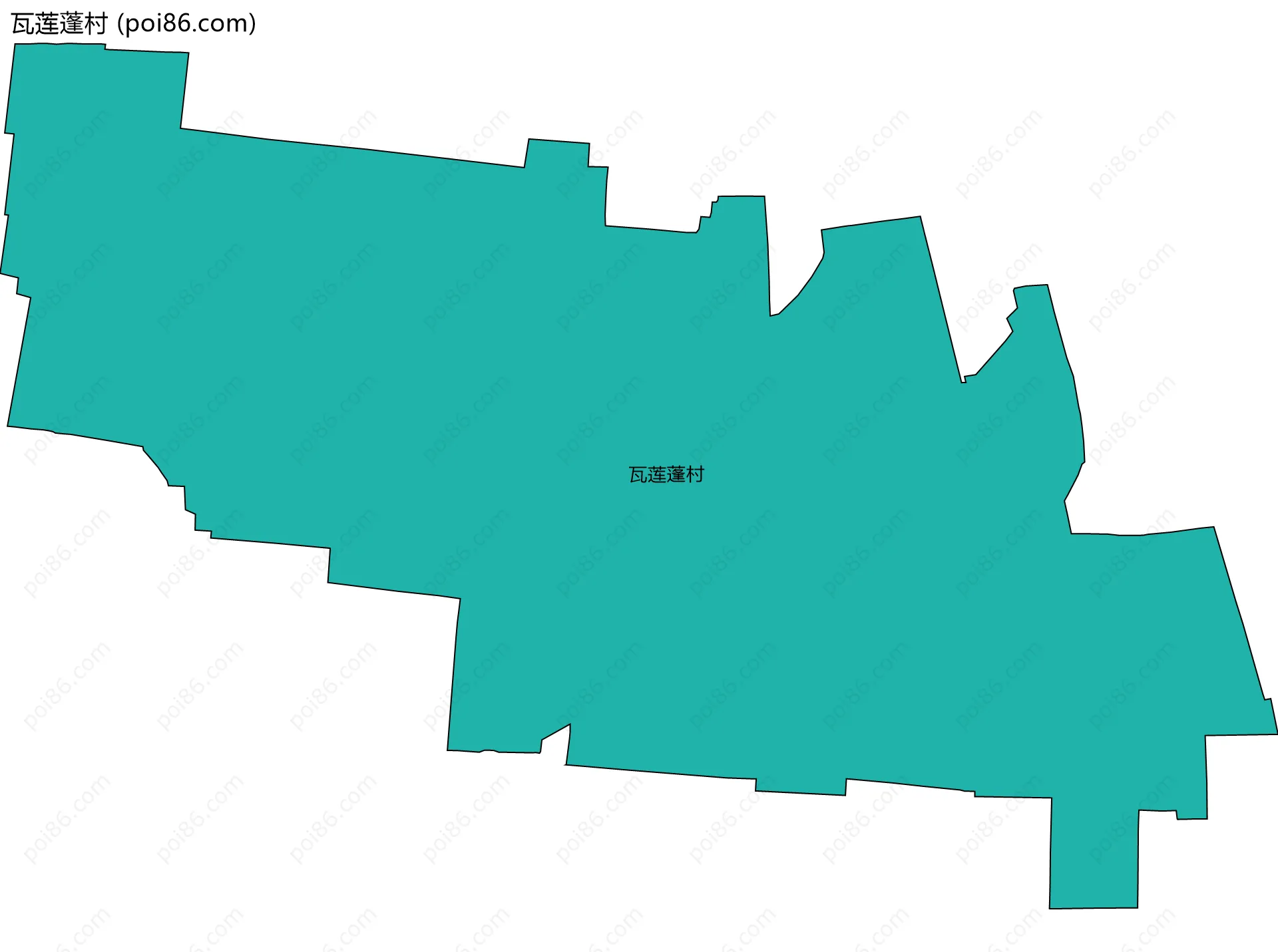 瓦莲蓬村边界地图