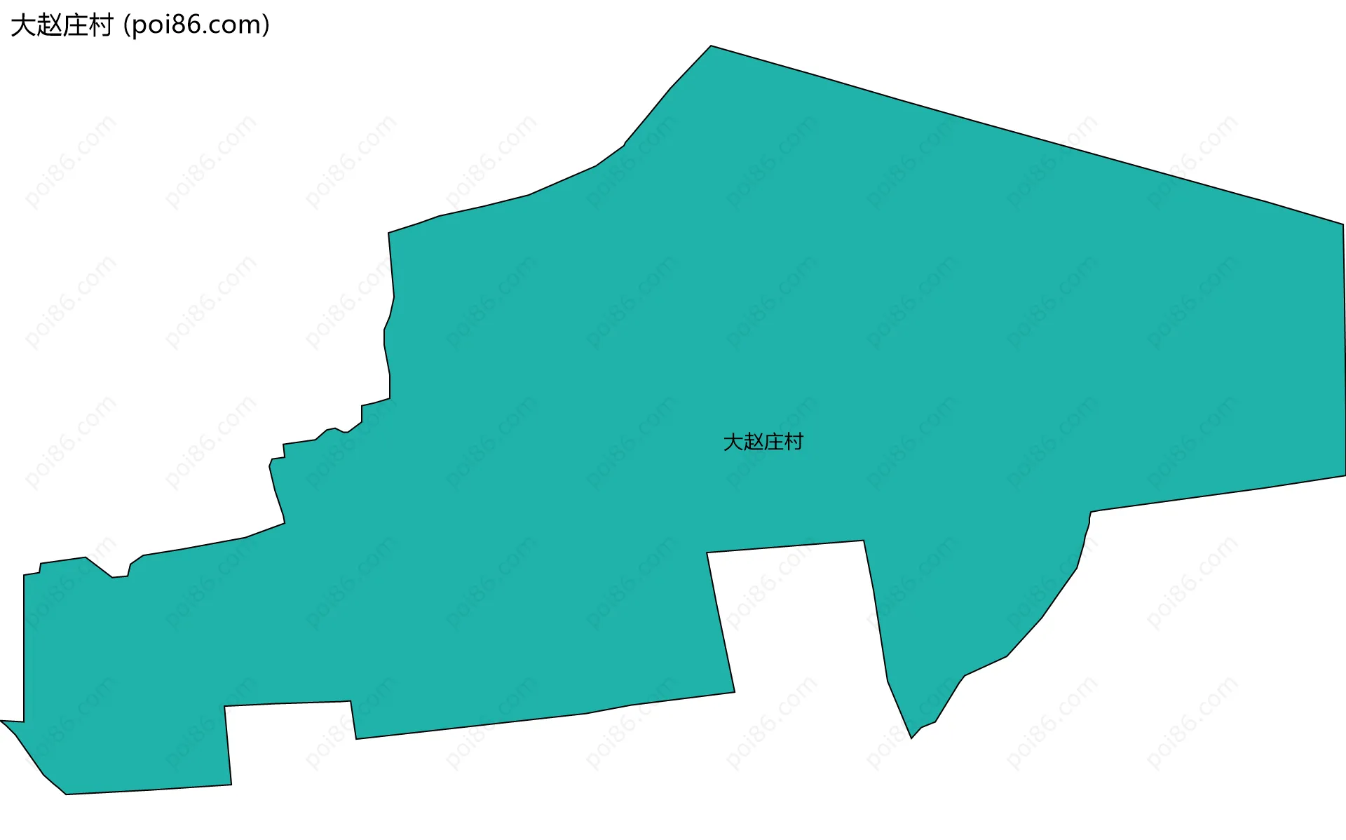 大赵庄村边界地图