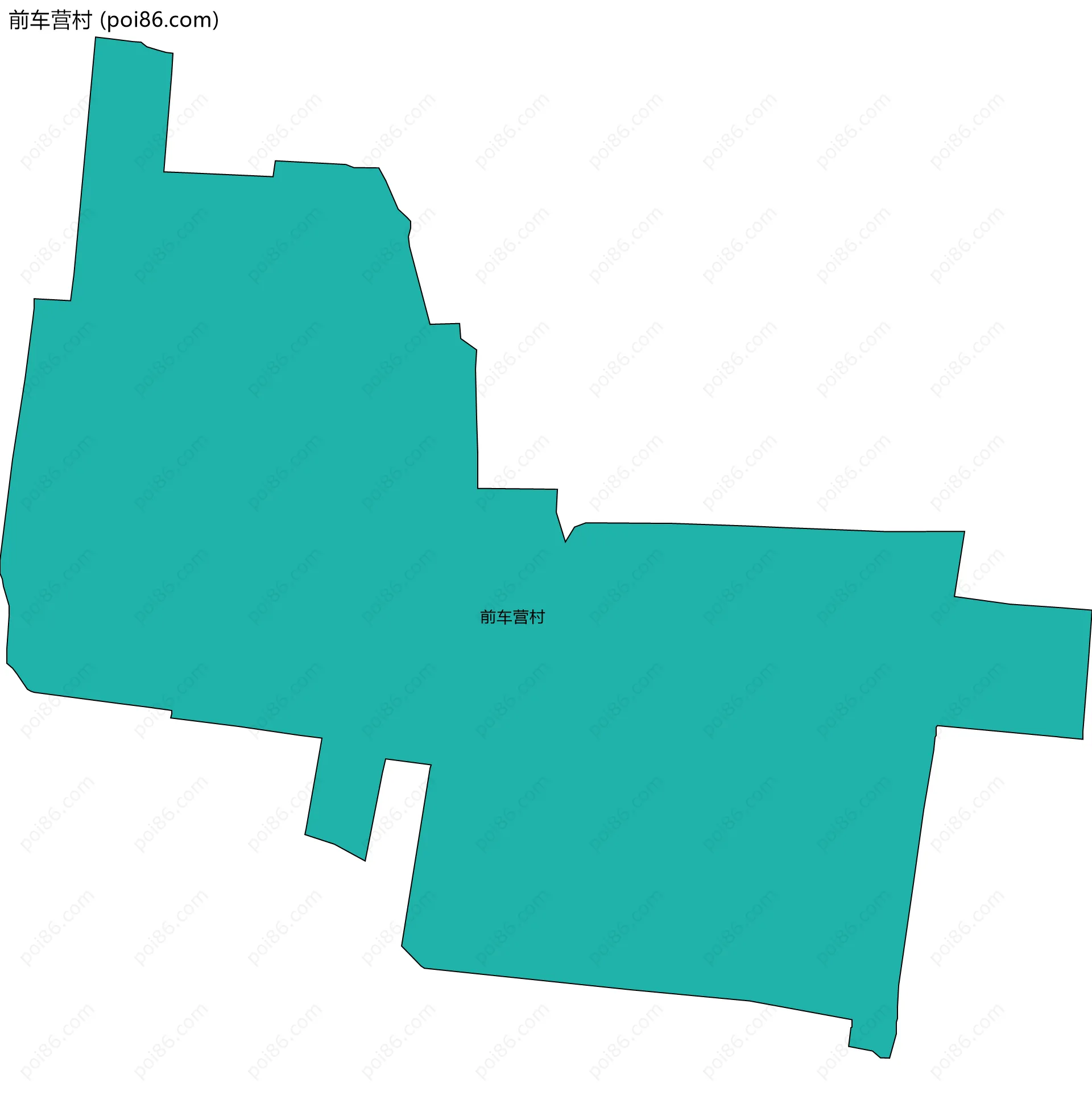 前车营村边界地图