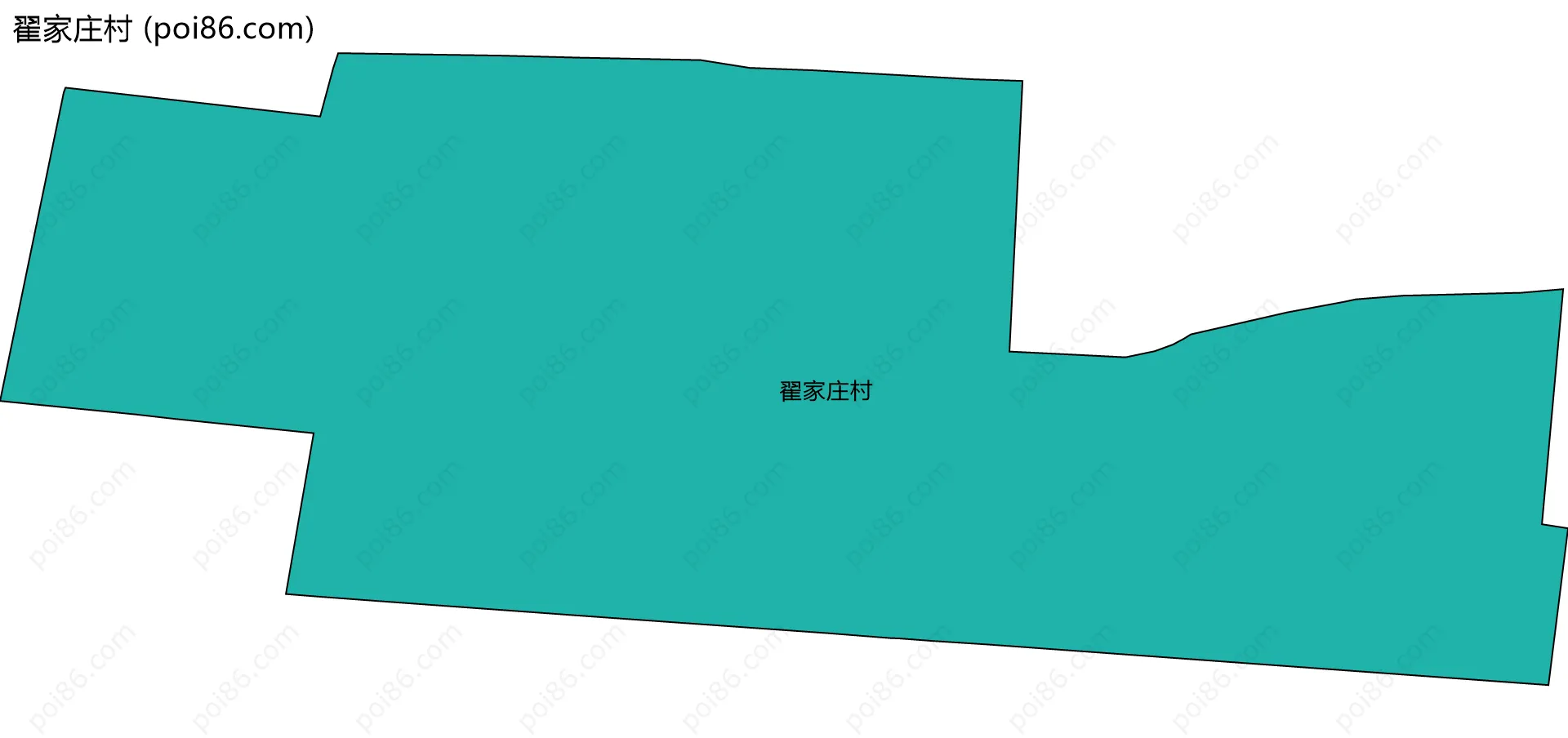 翟家庄村边界地图