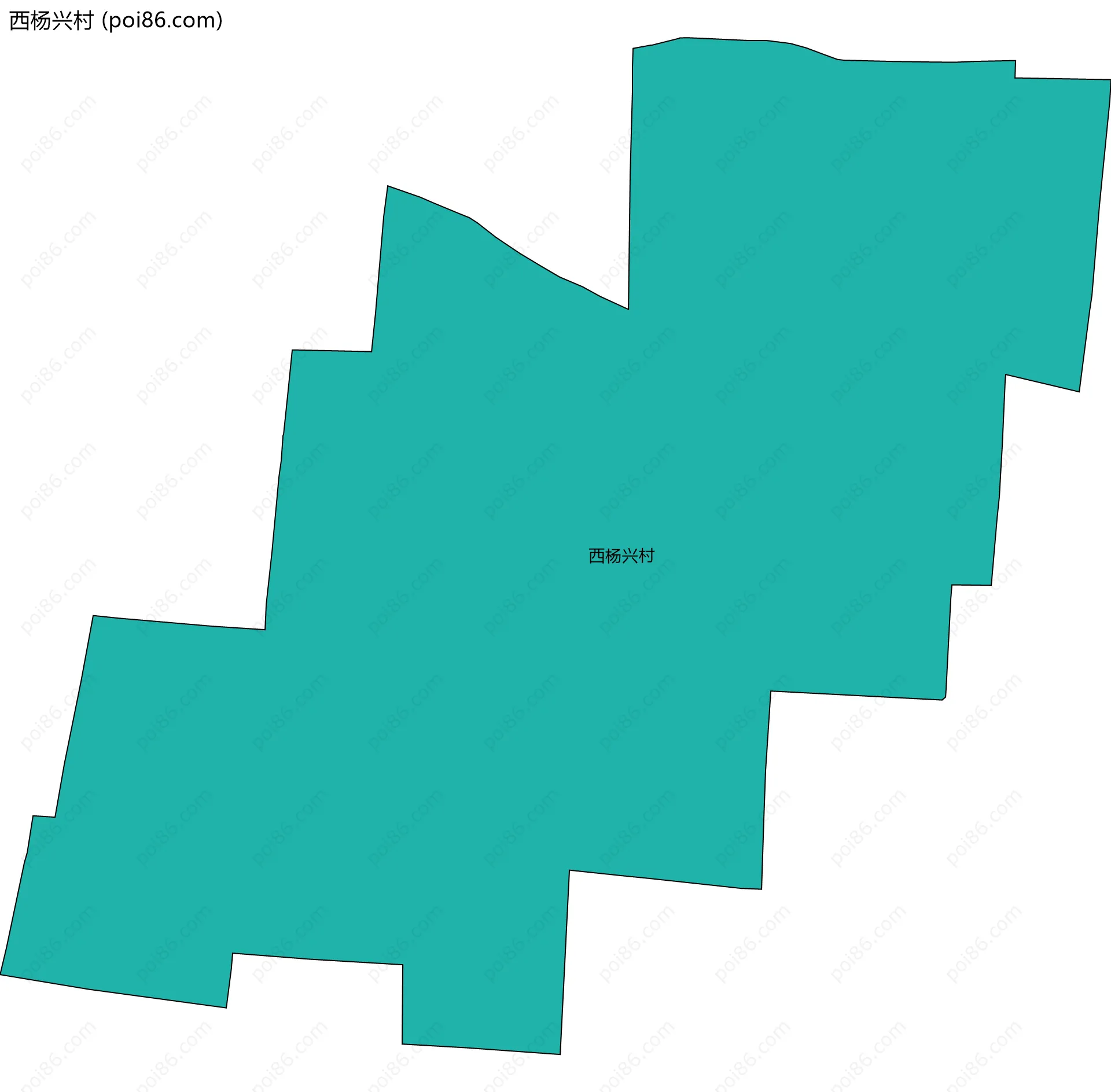 西杨兴村边界地图