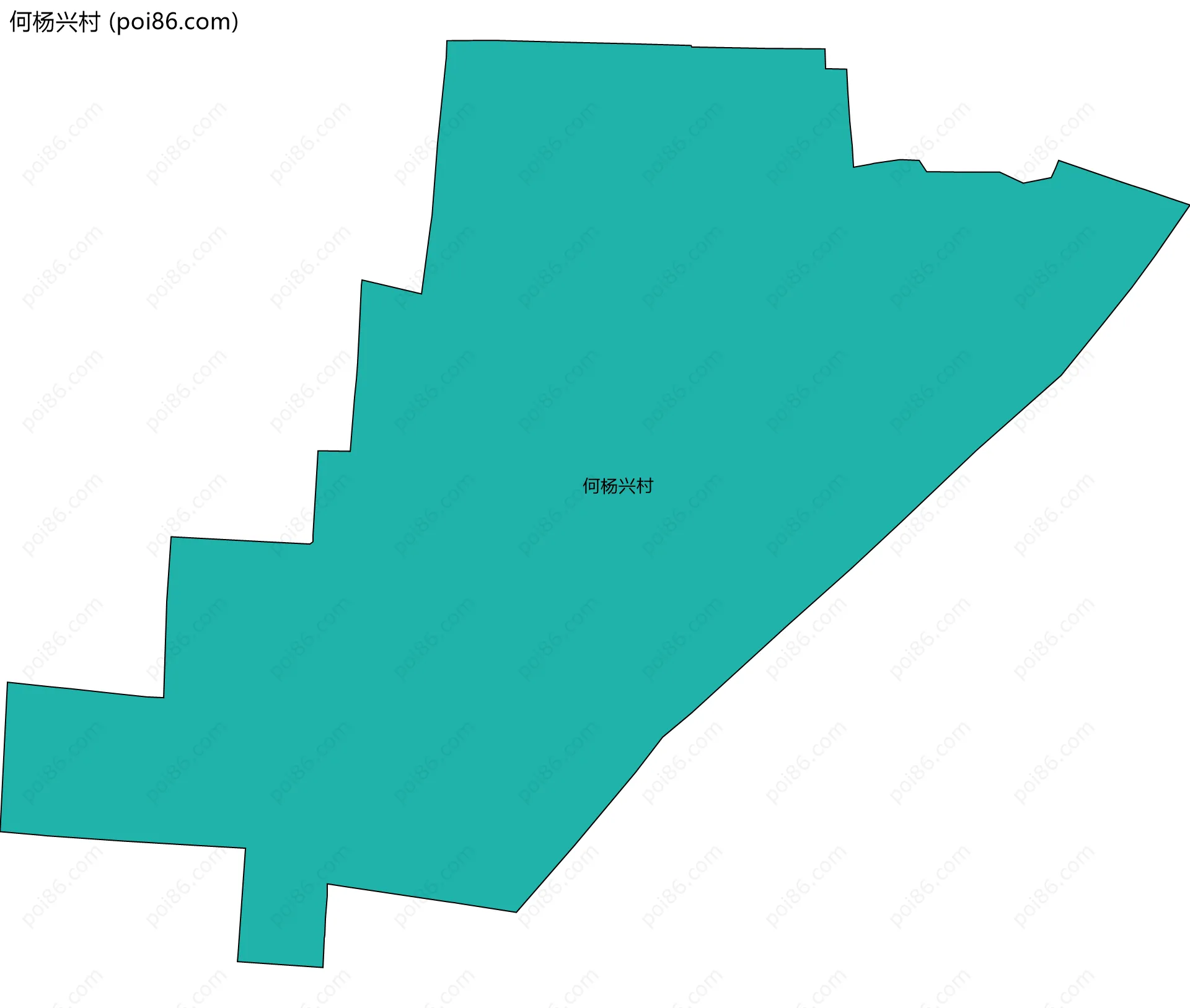 何杨兴村边界地图