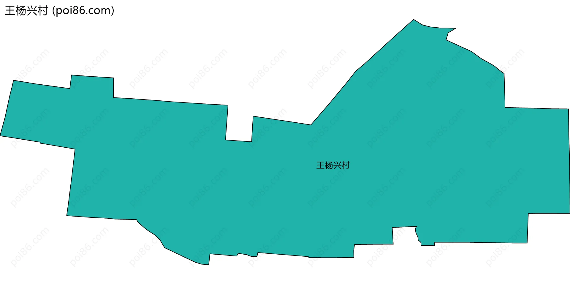 王杨兴村边界地图