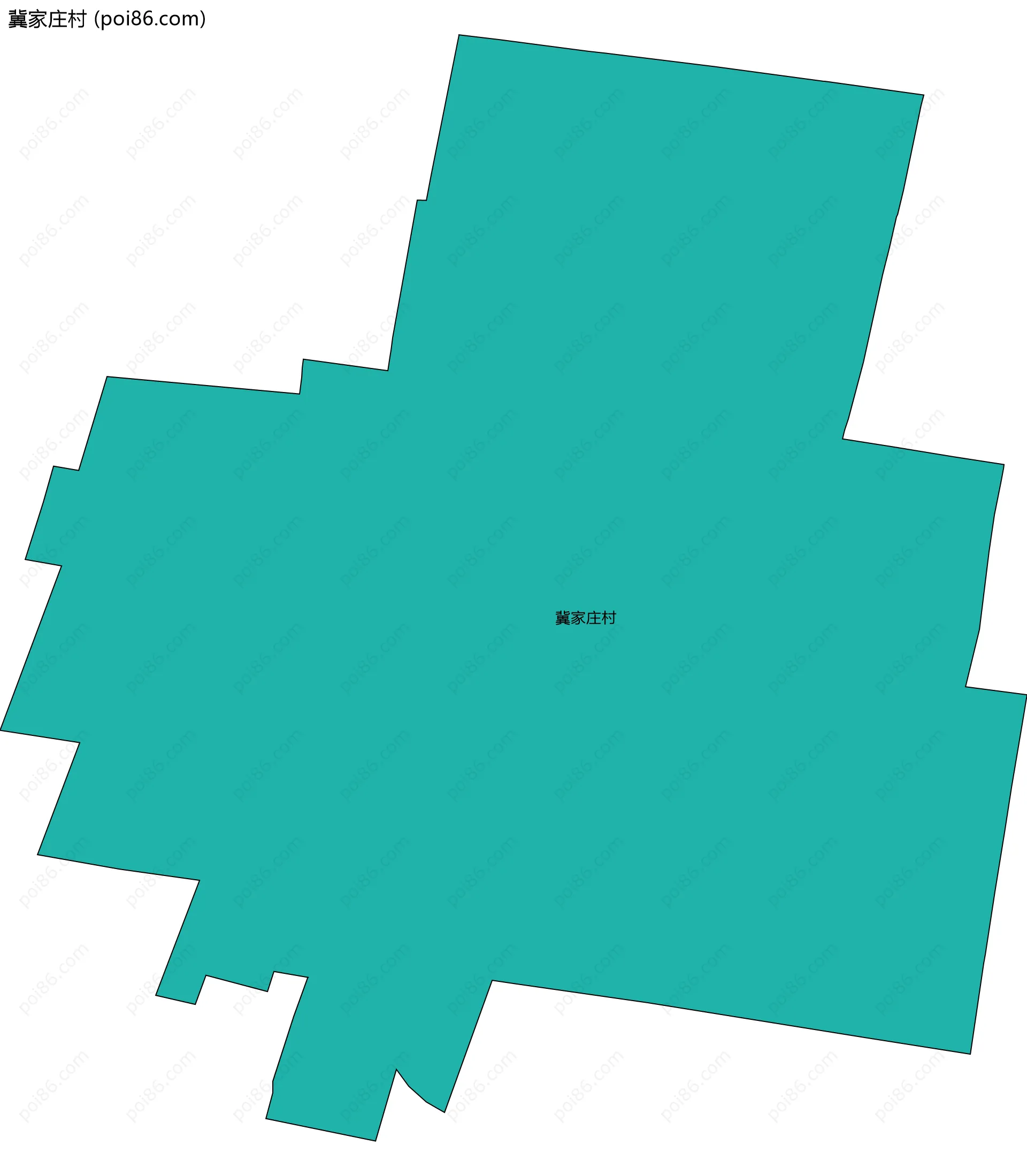 冀家庄村边界地图