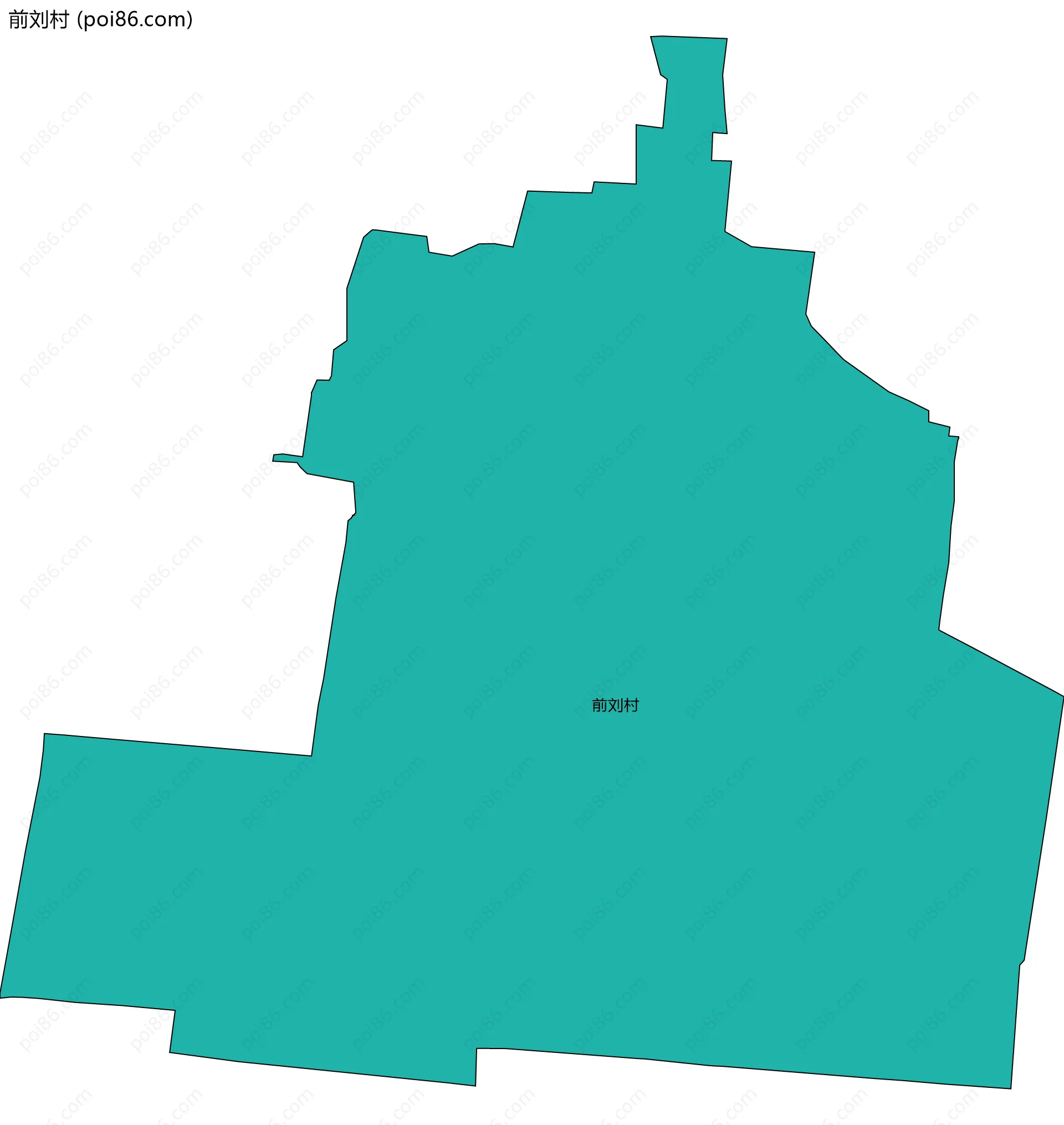 前刘村边界地图