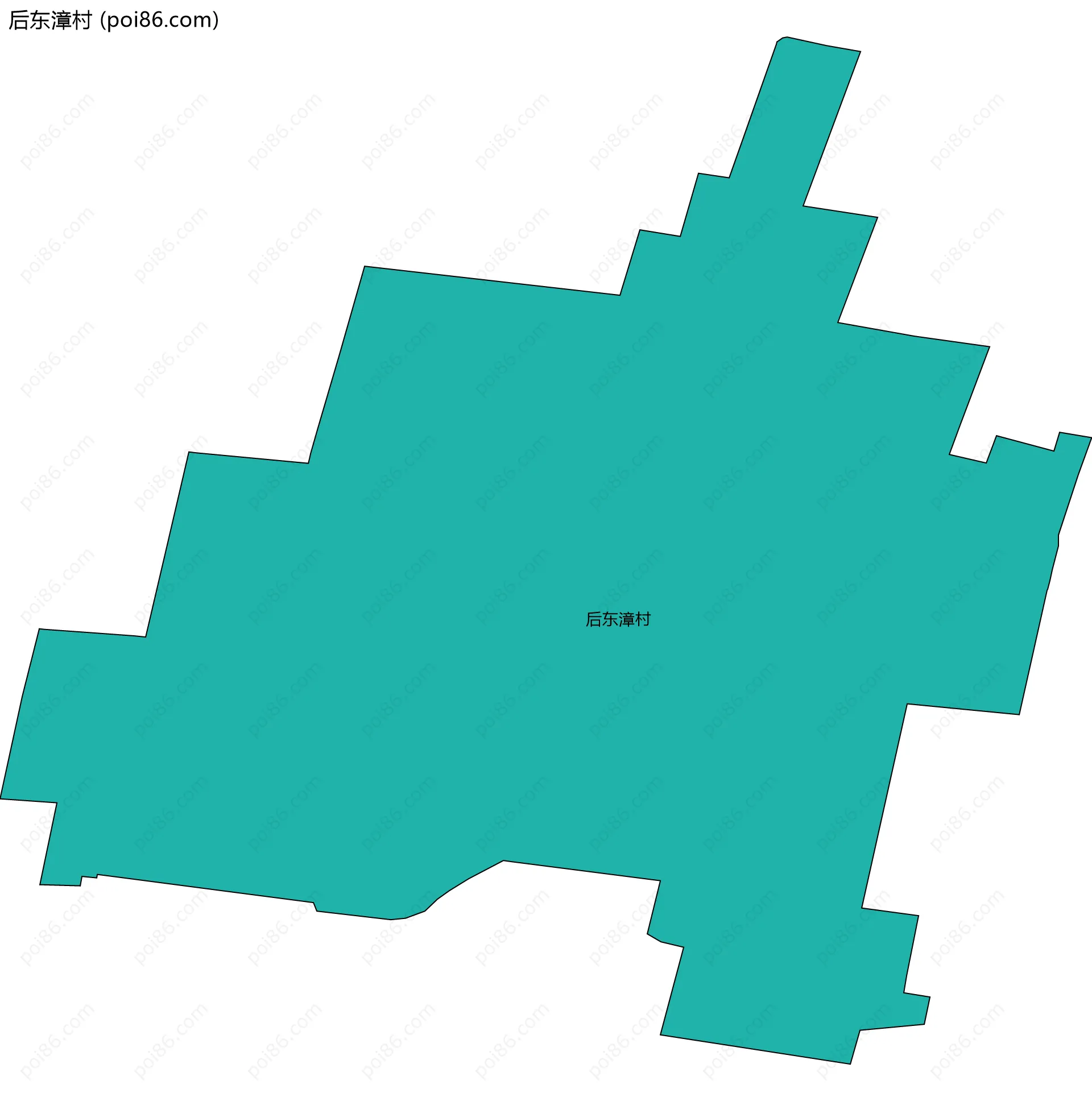 后东漳村边界地图