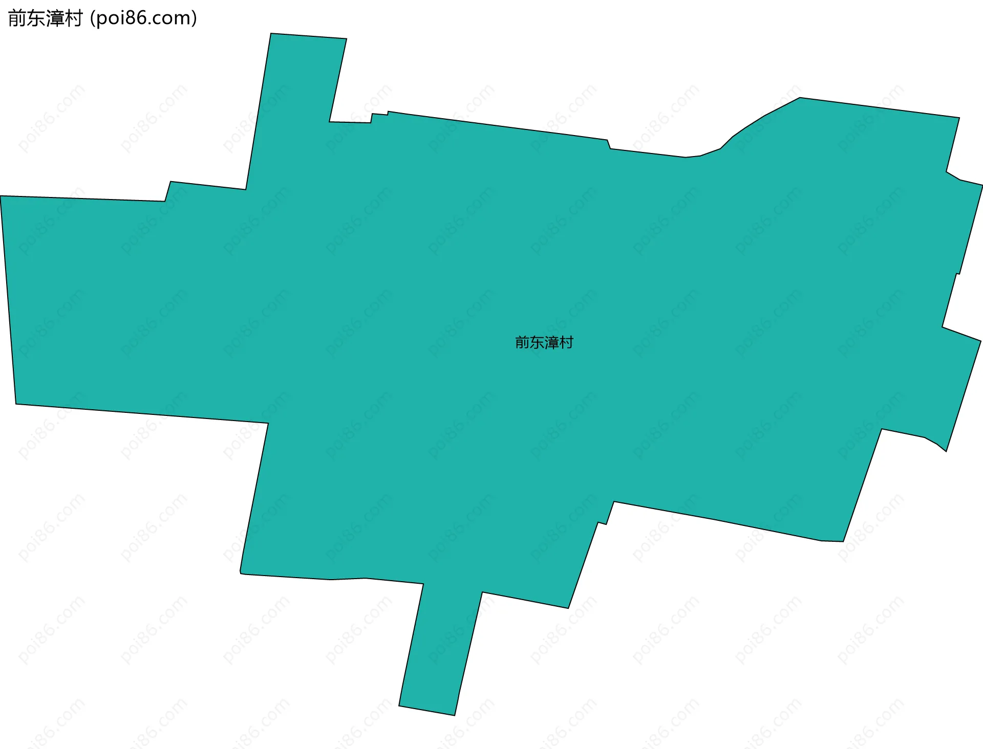 前东漳村边界地图