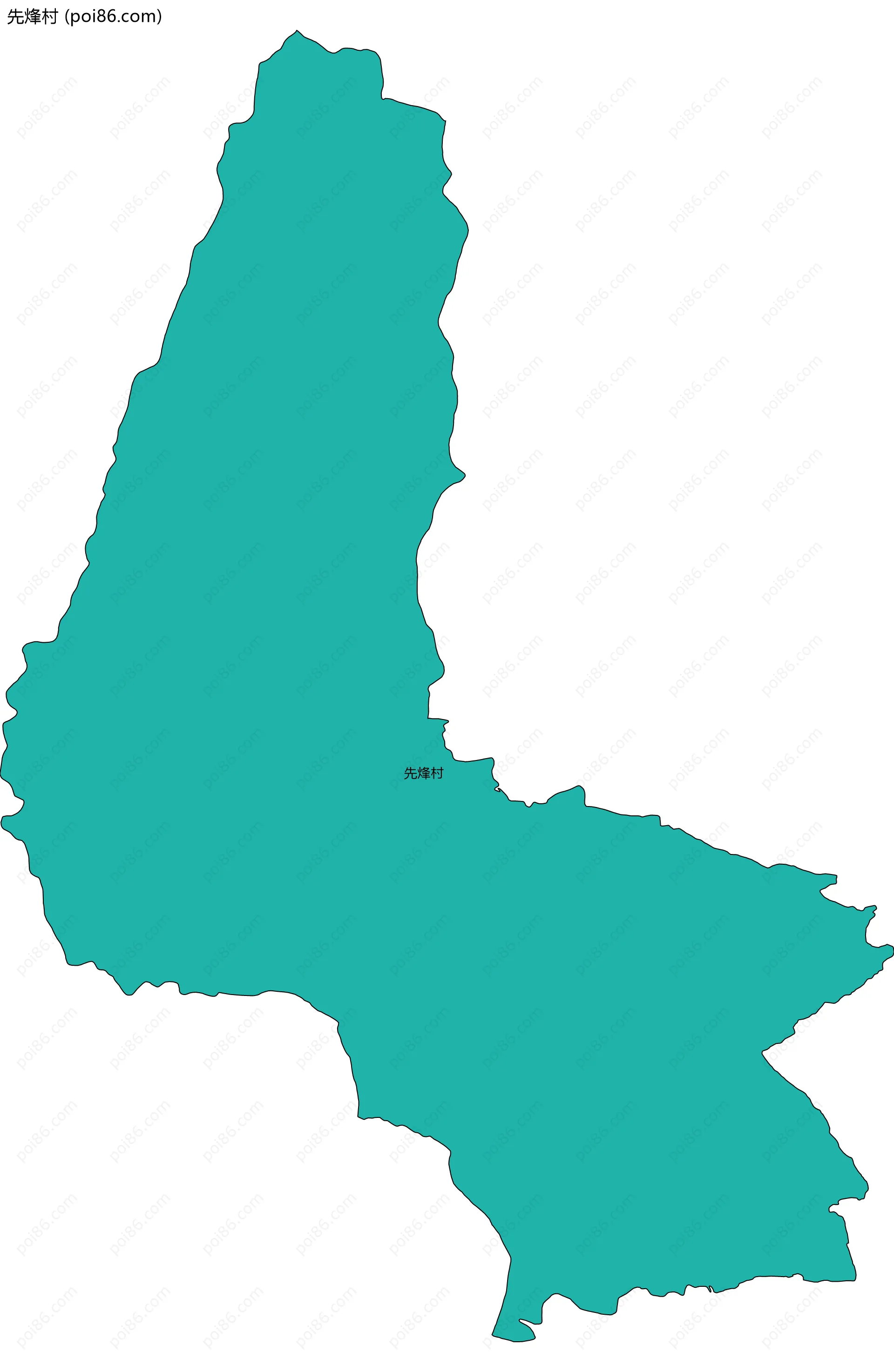 先烽村边界地图