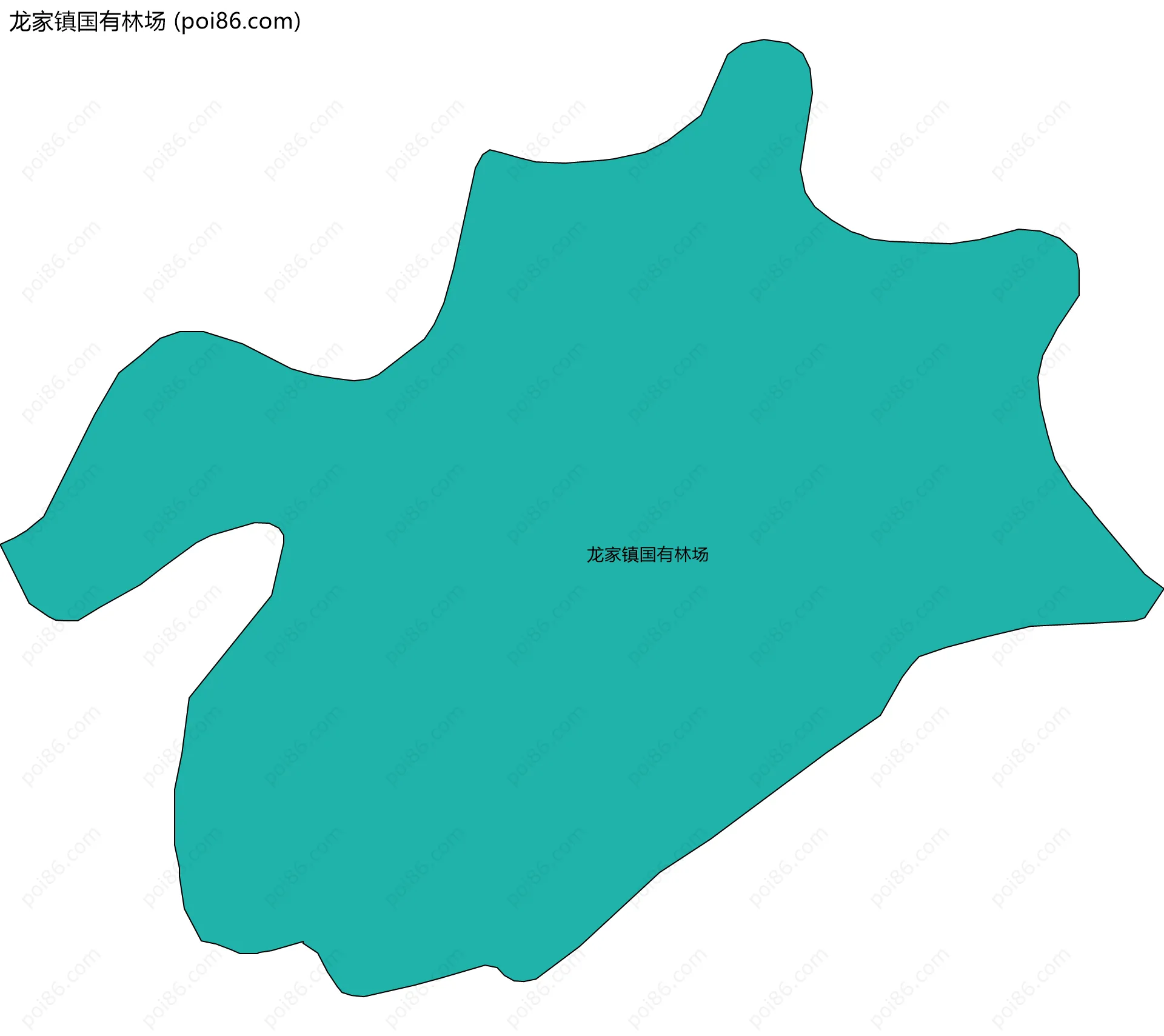 龙家镇国有林场边界地图