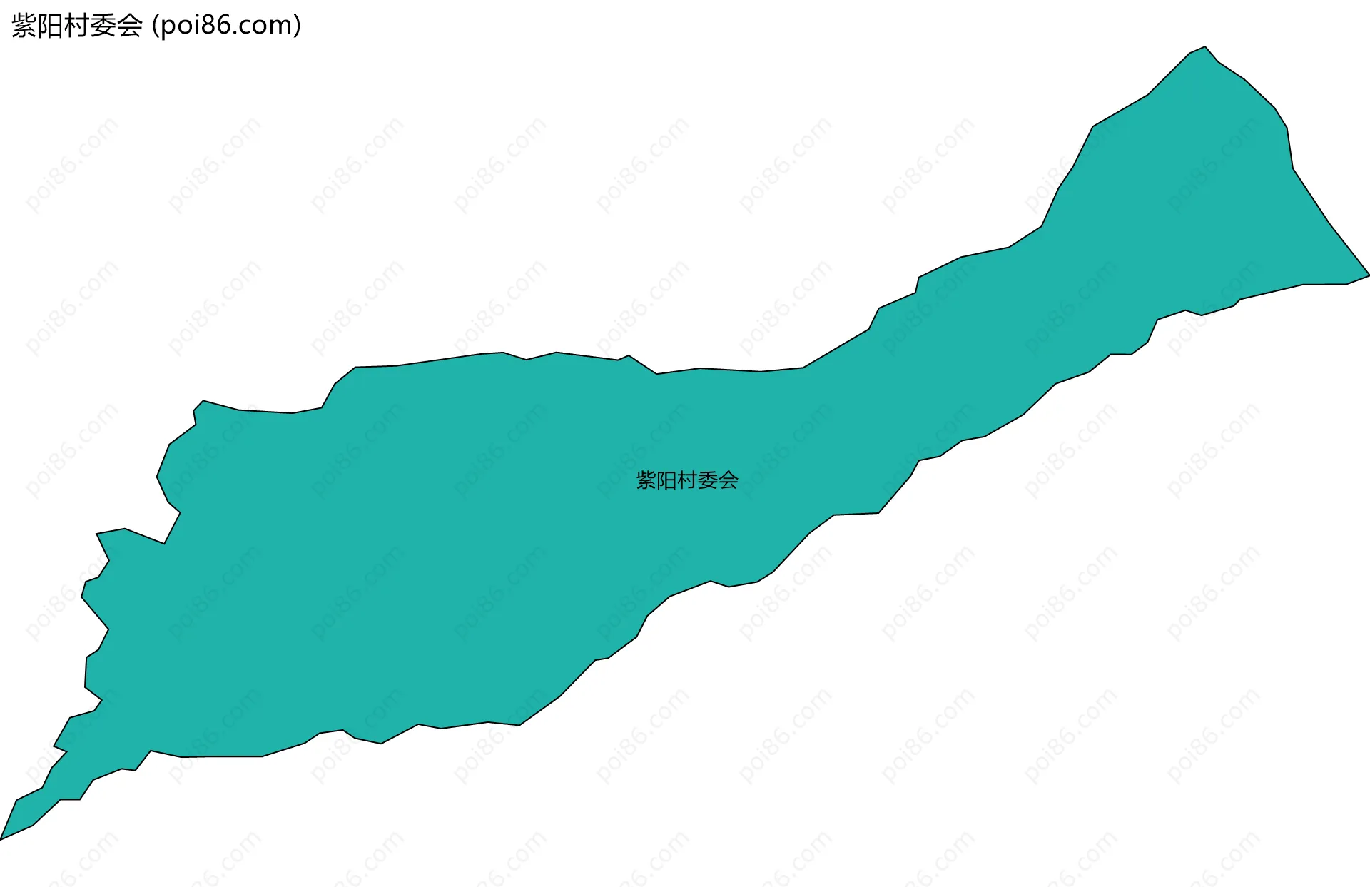 紫阳村委会边界地图