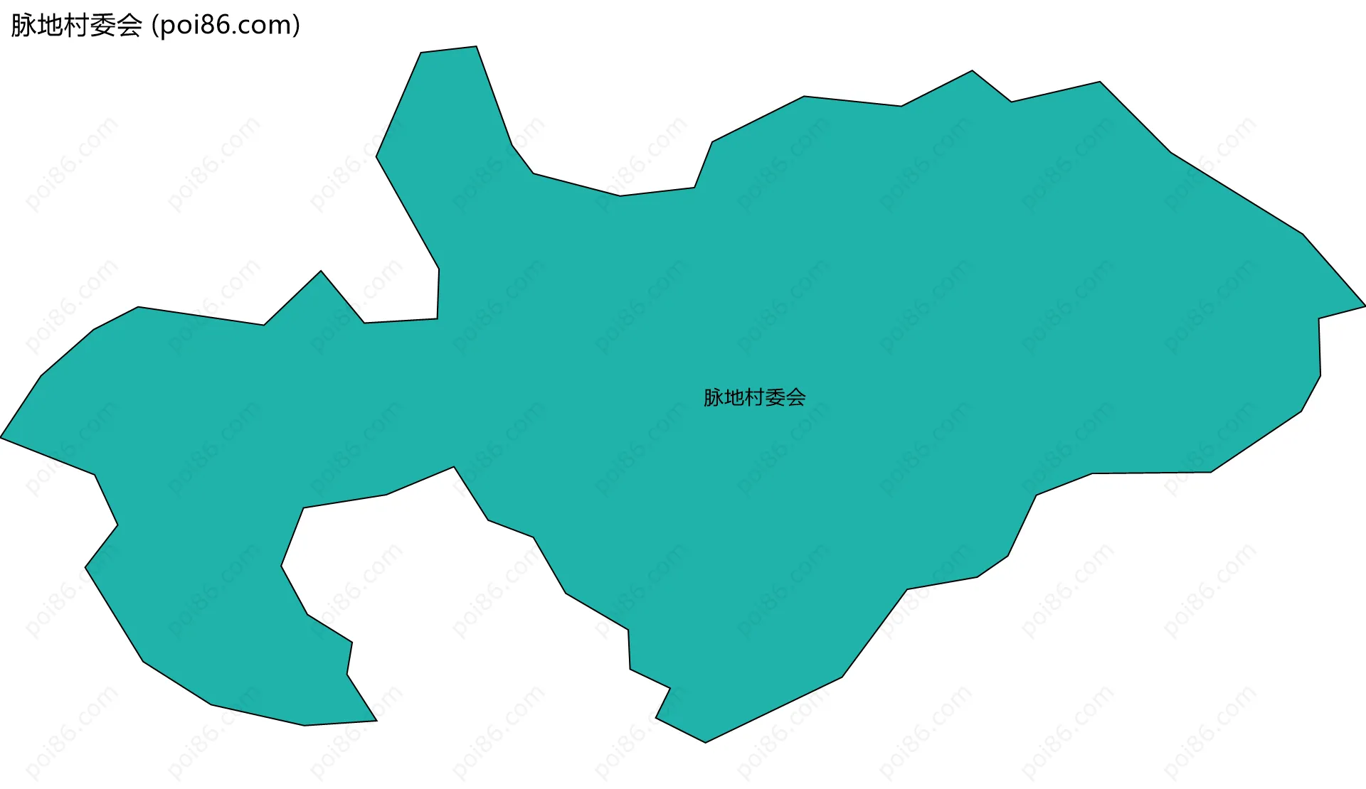 脉地村委会边界地图