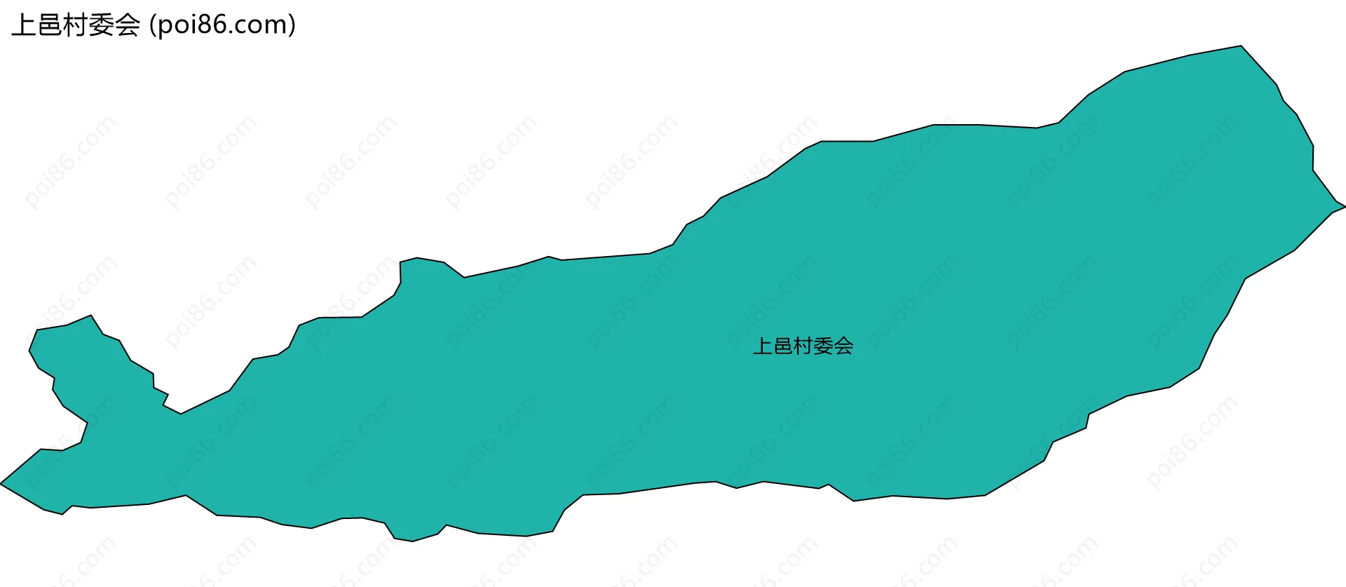 上邑村委会边界地图